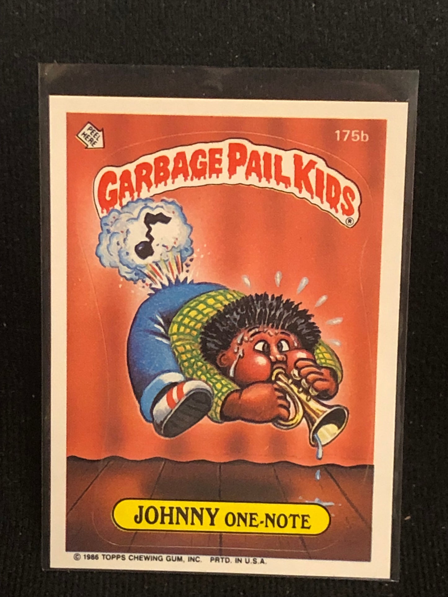 Garbage Pail Kids Original Series 5 (os5) 175b Johnny One Note