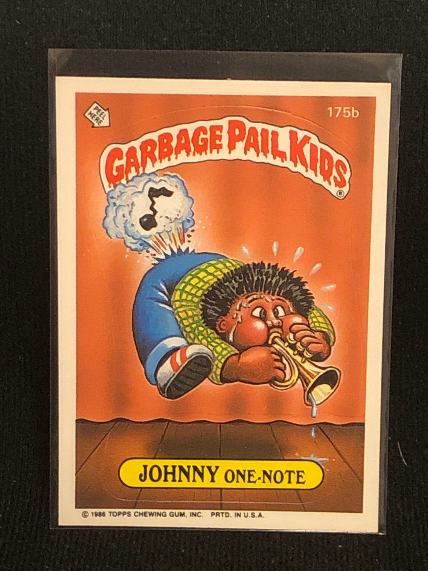 Garbage Pail Kids Original Series 5 (os5) 175b Johnny One Note