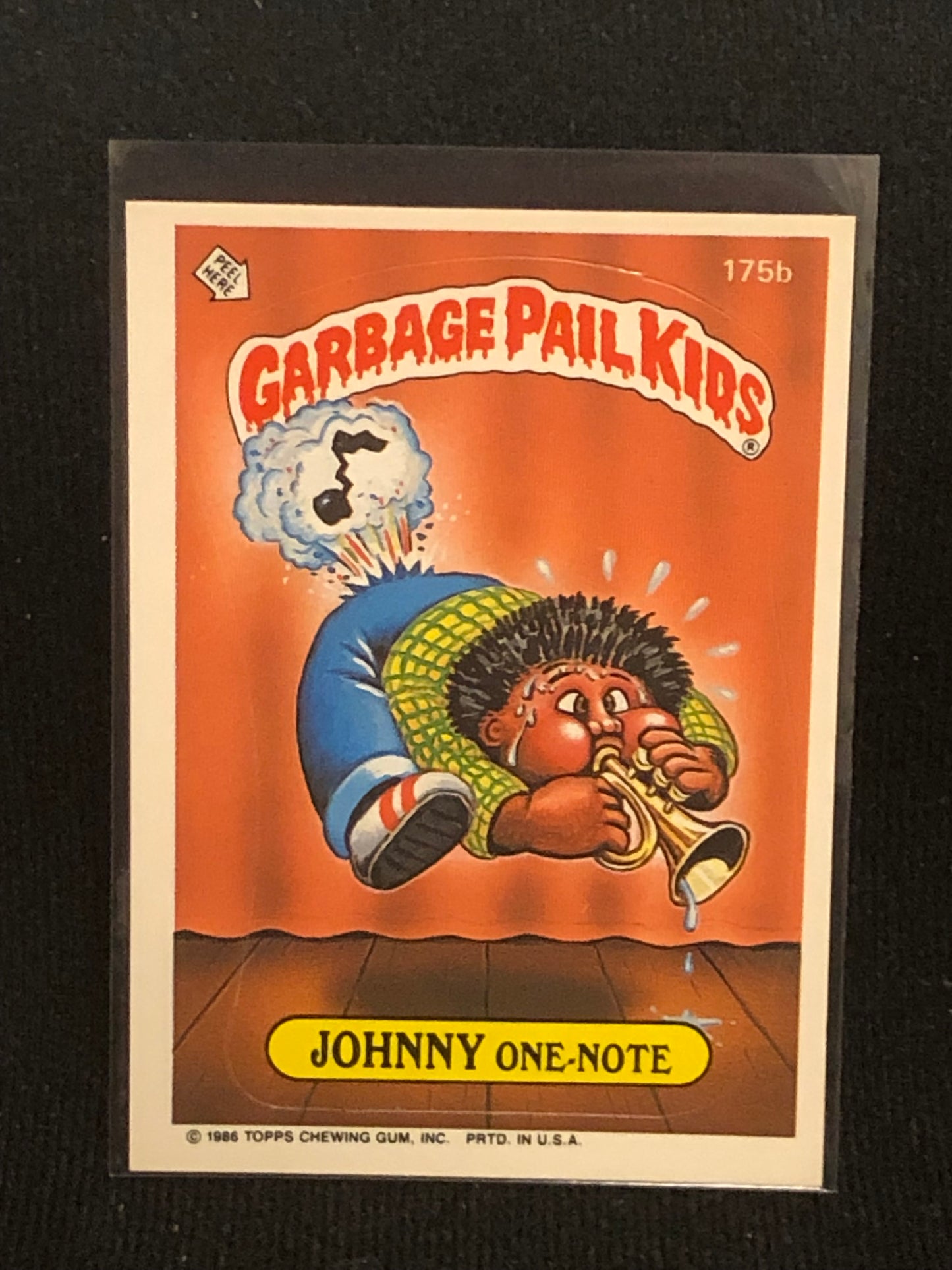 Garbage Pail Kids Original Series 5 (os5) 175b Johnny One Note