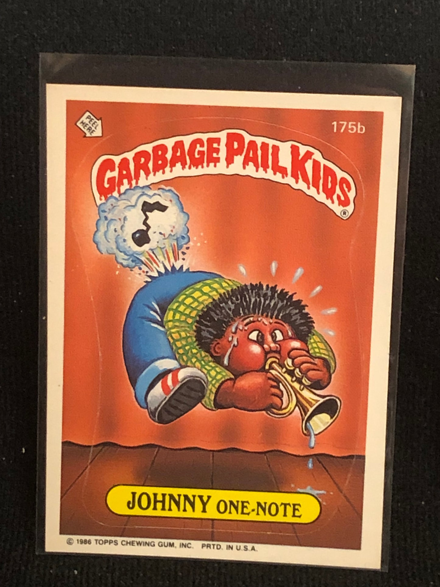 Garbage Pail Kids Original Series 5 (os5) 175b Johnny One Note