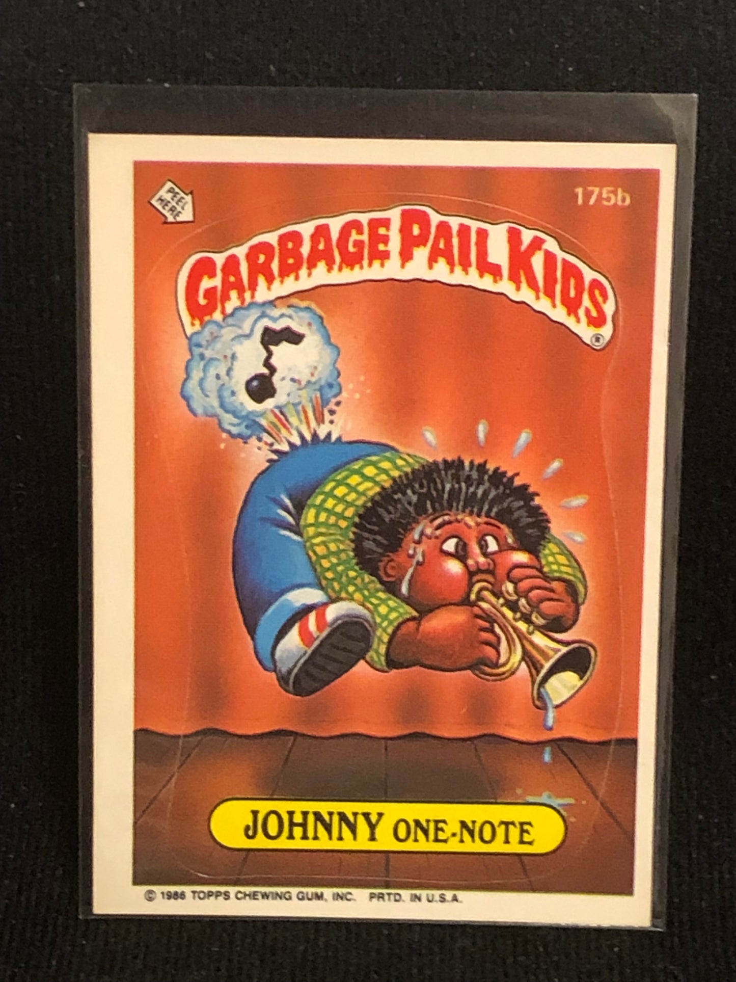 Garbage Pail Kids Original Series 5 (os5) 175b Johnny One Note