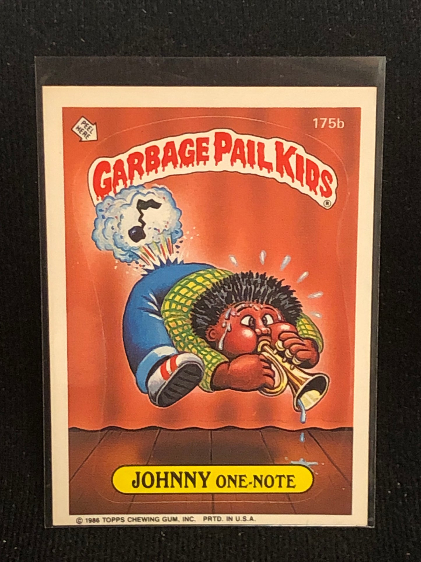 Garbage Pail Kids Original Series 5 (os5) 175b Johnny One Note