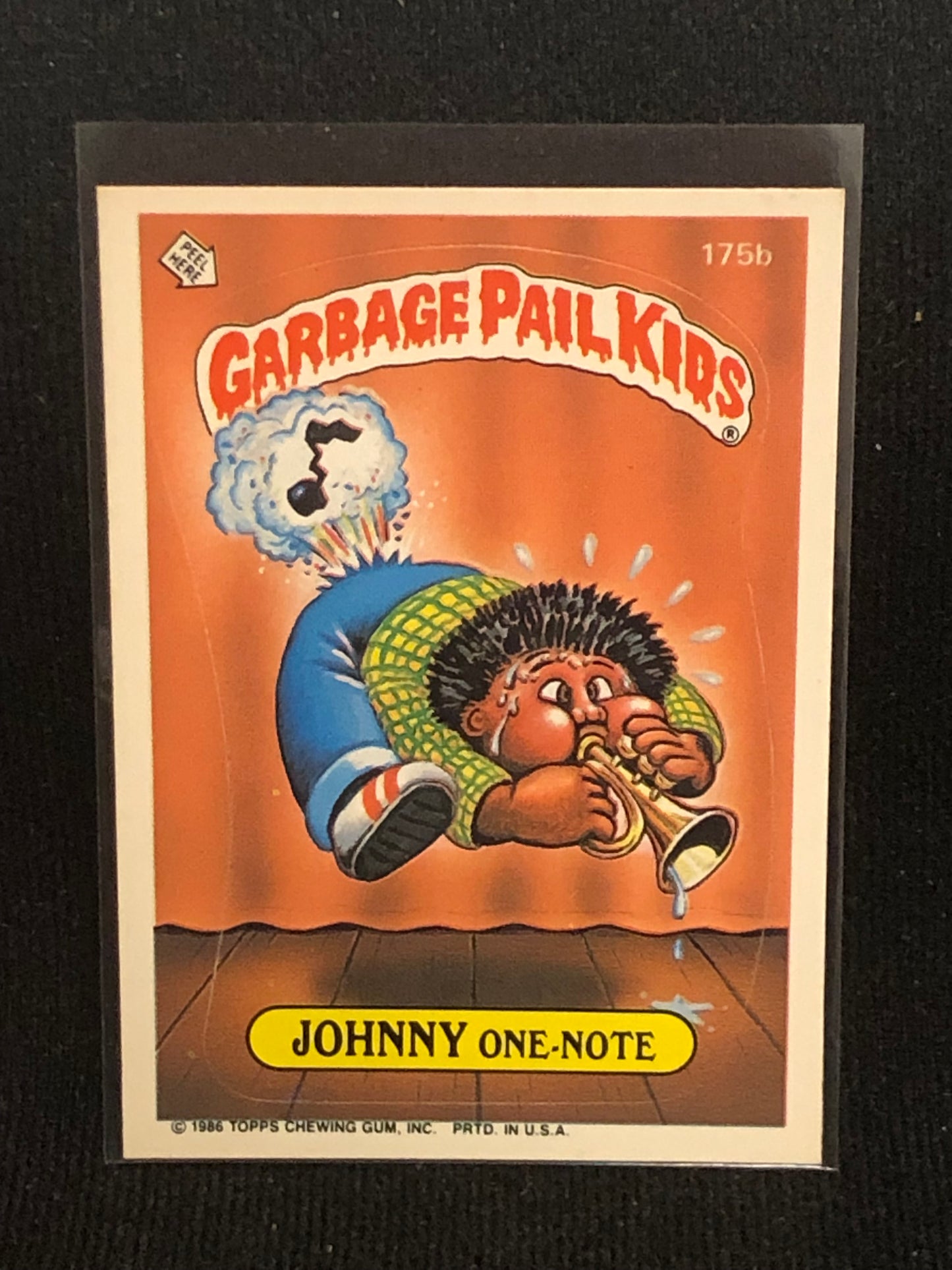 Garbage Pail Kids Original Series 5 (os5) 175b Johnny One Note