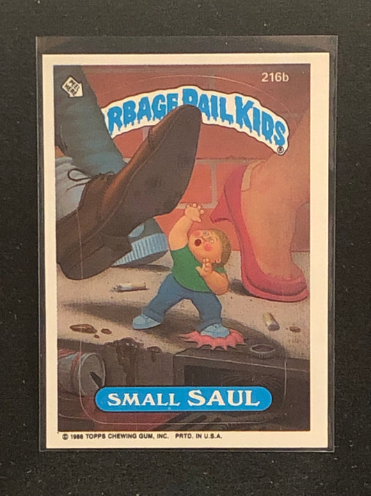 Garbage Pail Kids Original Series 6 (os6) 216b Small Saul