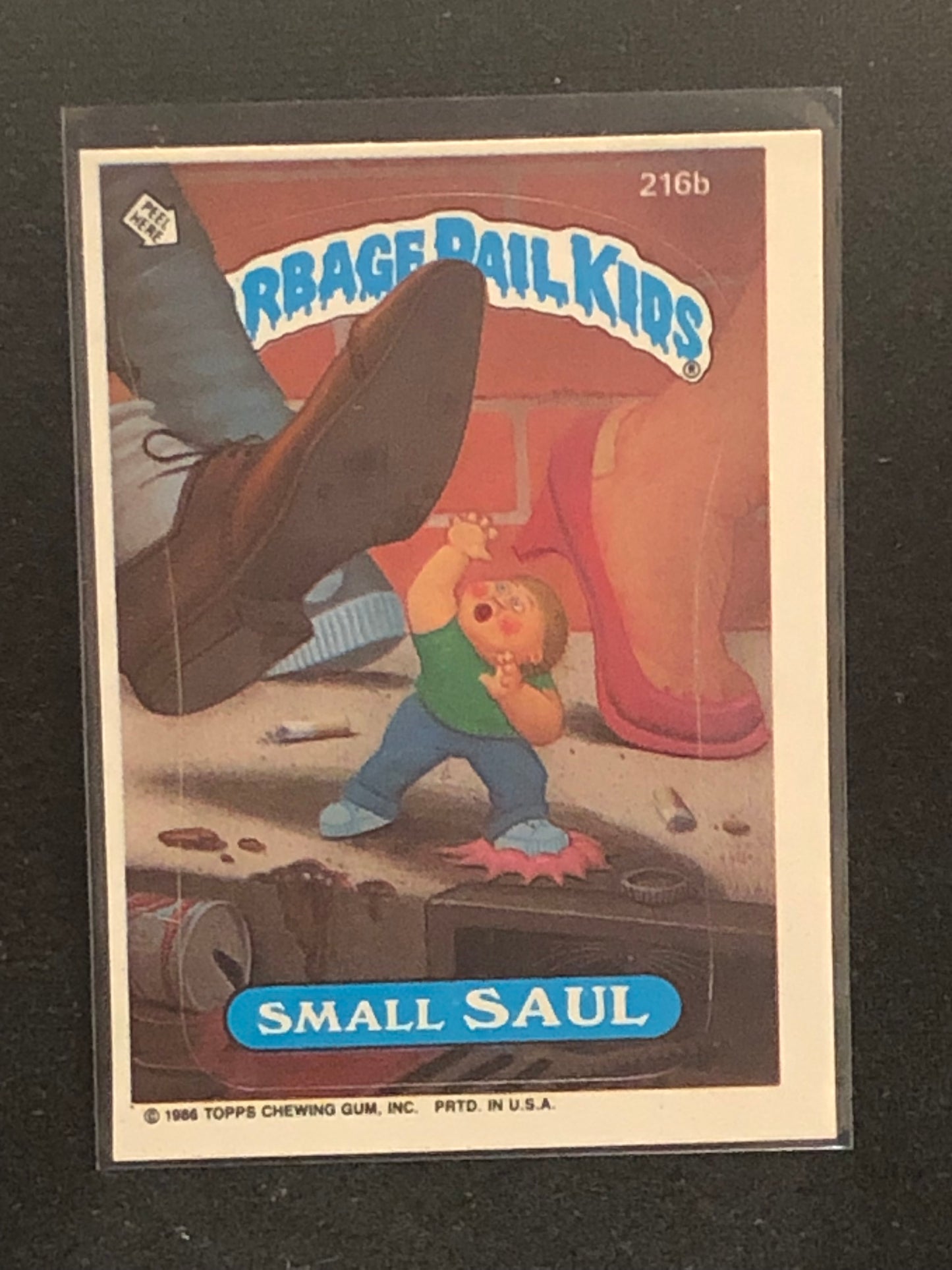 Garbage Pail Kids Original Series 6 (os6) 216b Small Saul