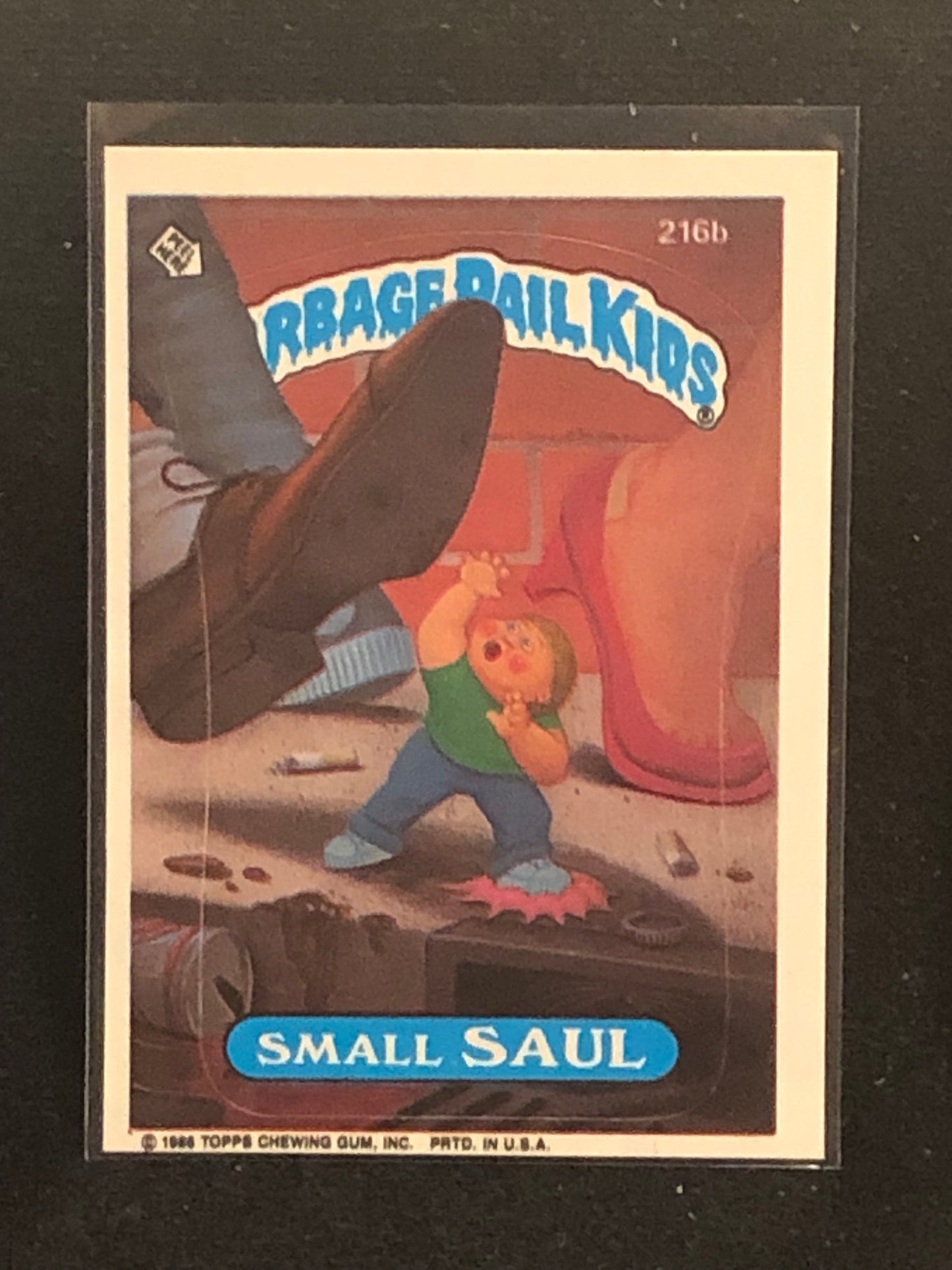 Garbage Pail Kids Original Series 6 (os6) 216b Small Saul