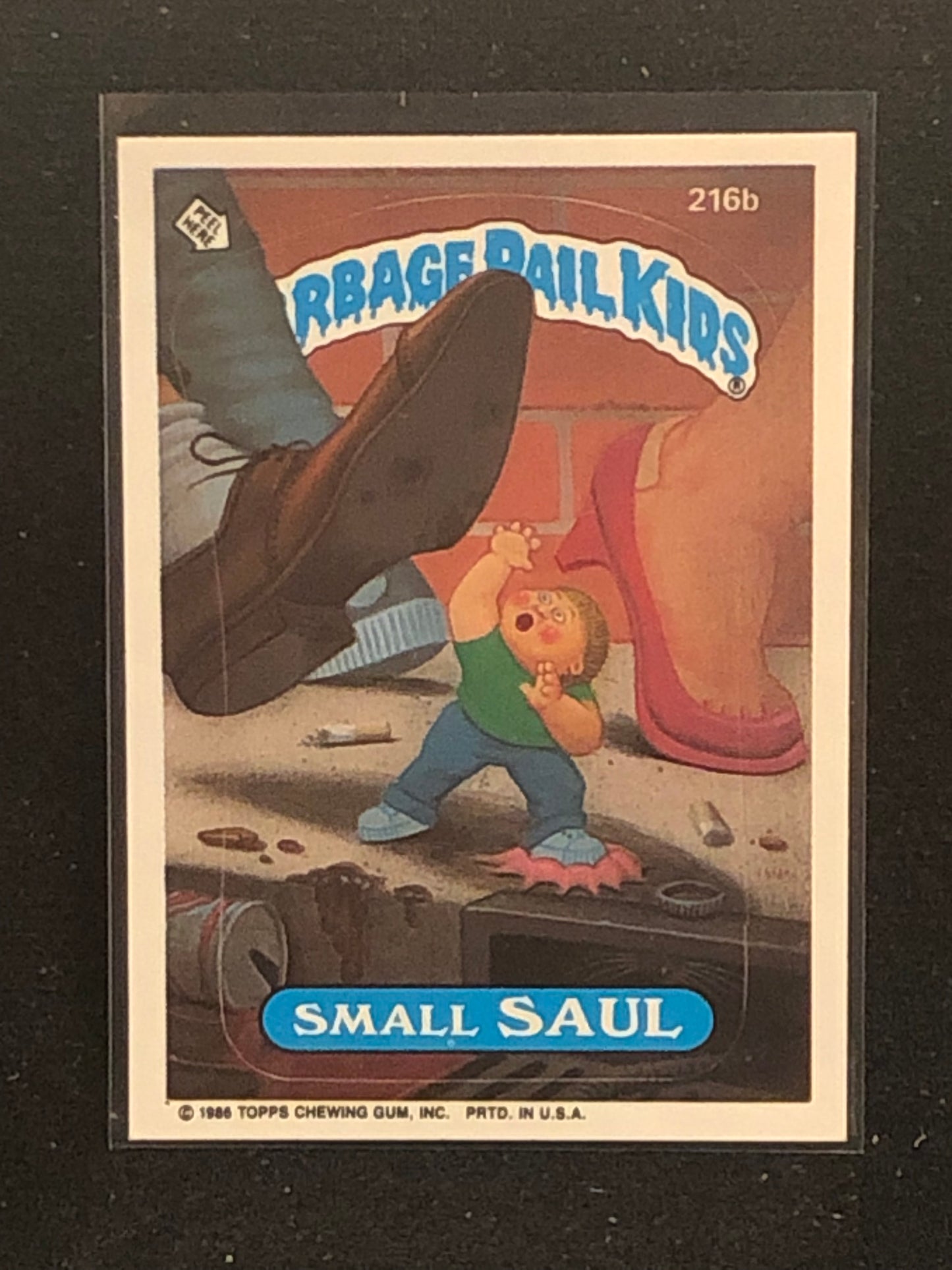 Garbage Pail Kids Original Series 6 (os6) 216b Small Saul