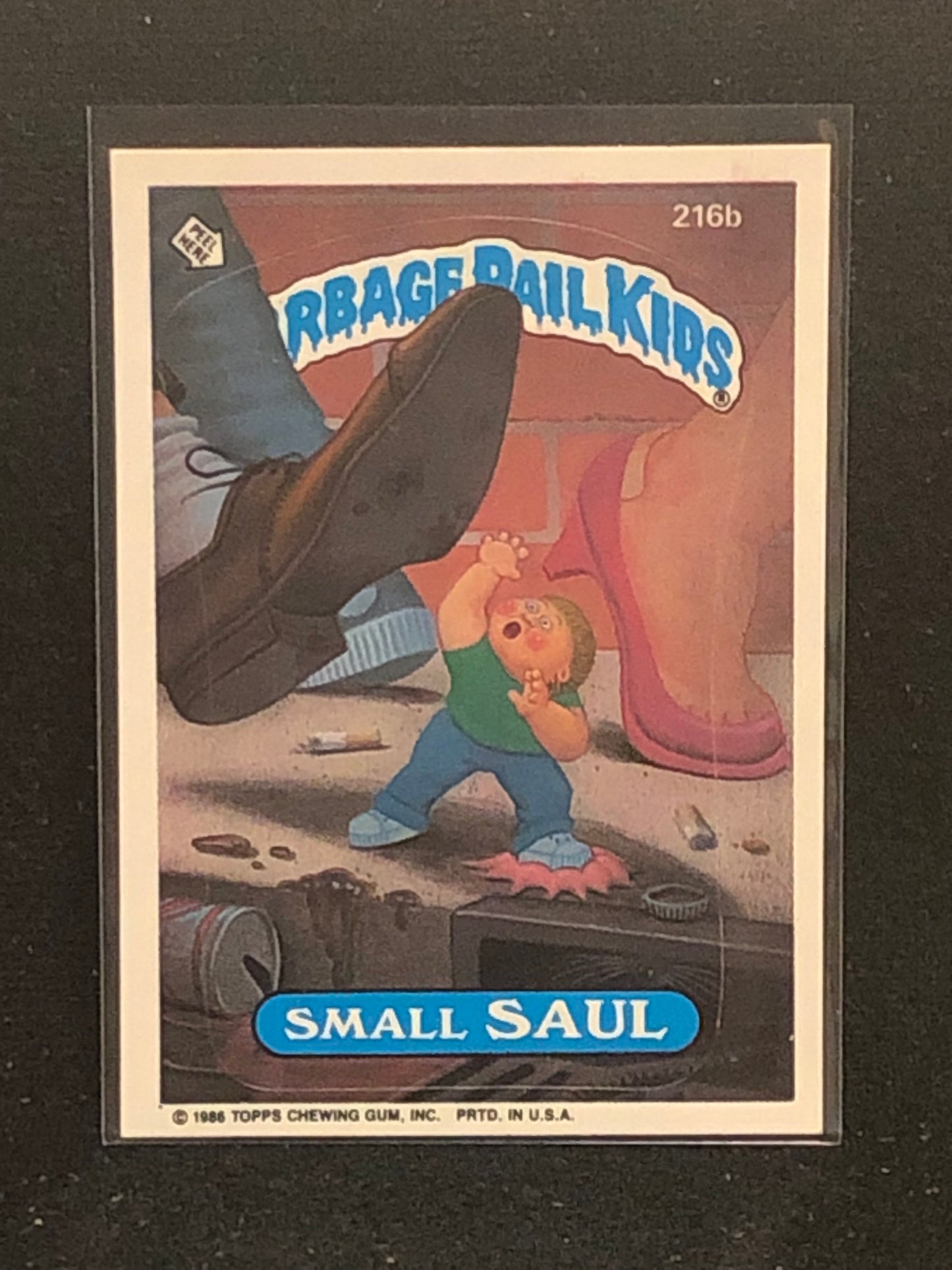 Garbage Pail Kids Original Series 6 (os6) 216b Small Saul