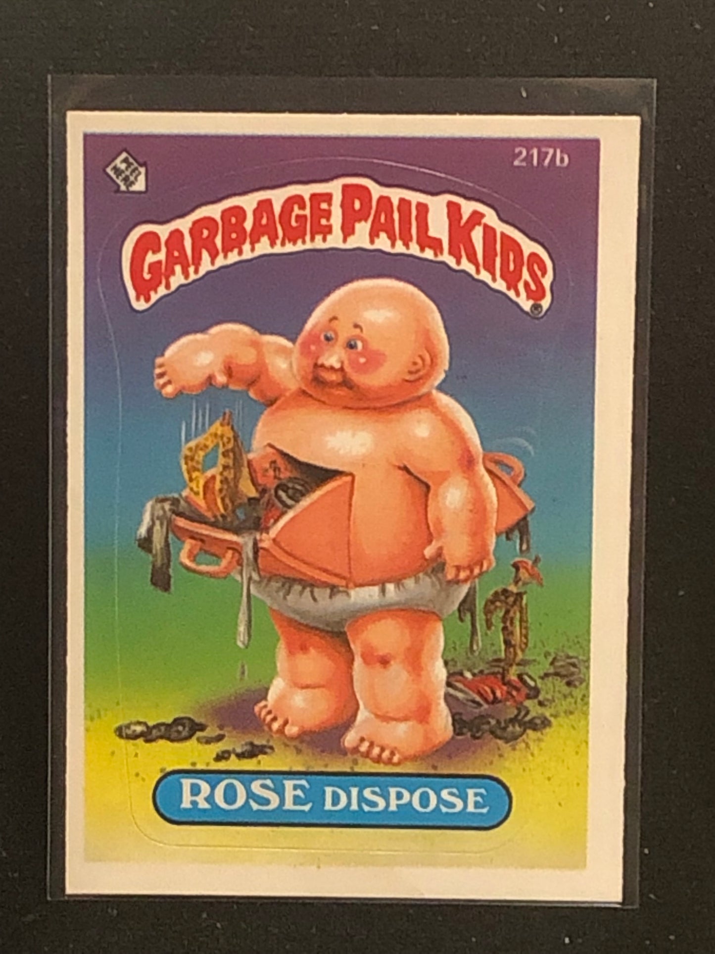 Garbage Pail Kids Original Series 6 (os6) 217b Rose Dispose