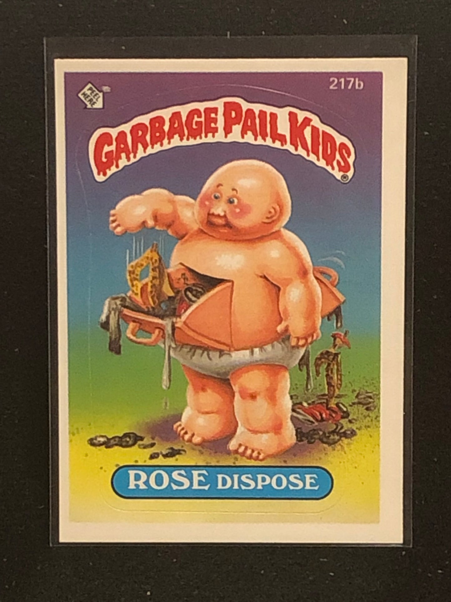 Garbage Pail Kids Original Series 6 (os6) 217b Rose Dispose