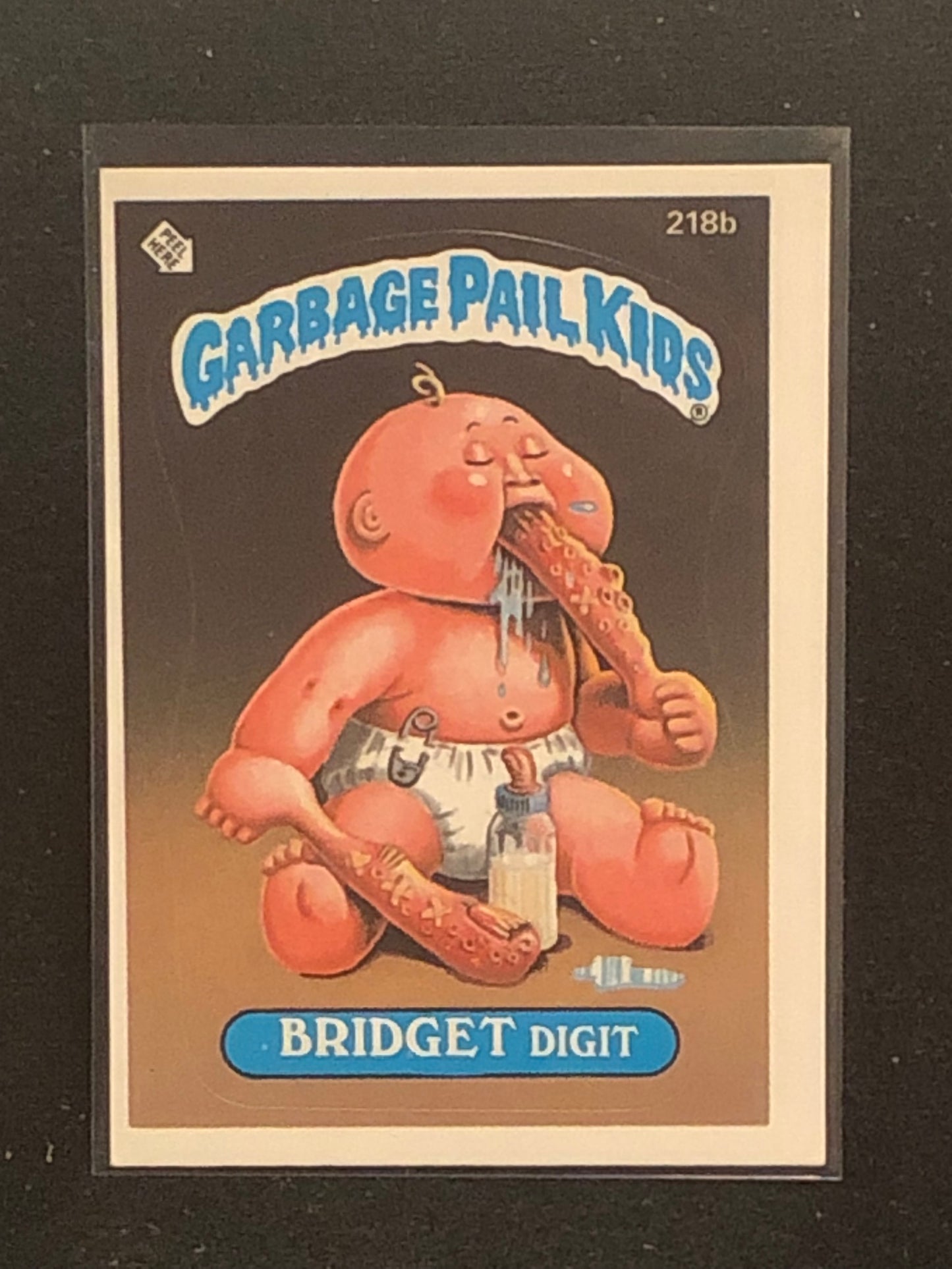 Garbage Pail Kids Original Series 6 (os6) 218b Bridget Digit