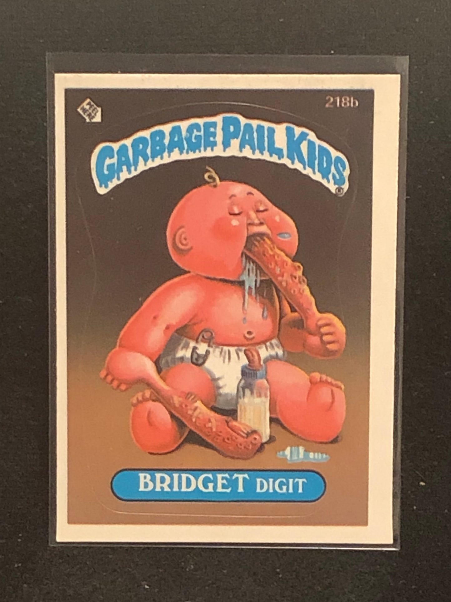 Garbage Pail Kids Original Series 6 (os6) 218b Bridget Digit