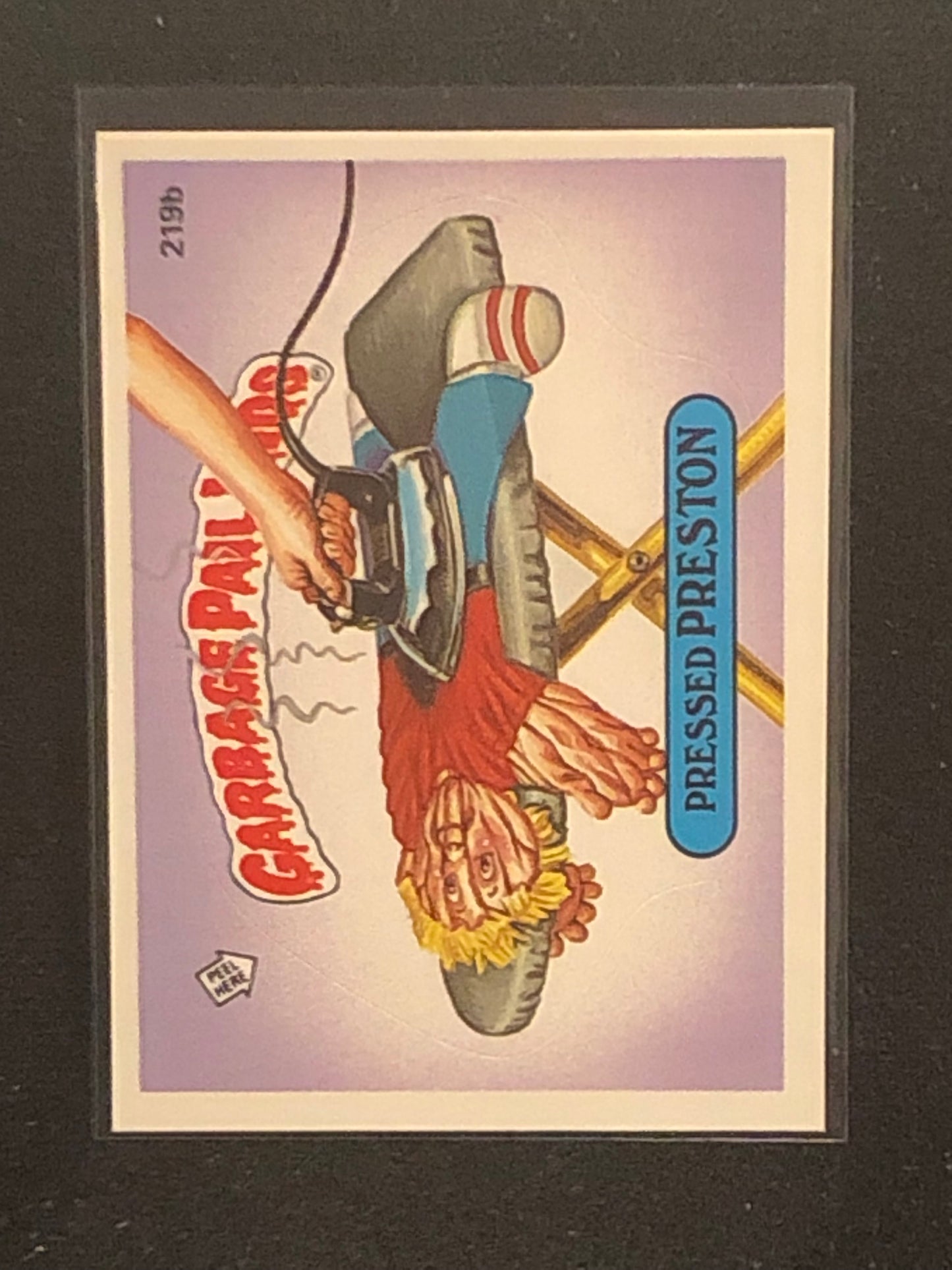 Garbage Pail Kids Original Series 6 (os6) 219b Pressed Preston