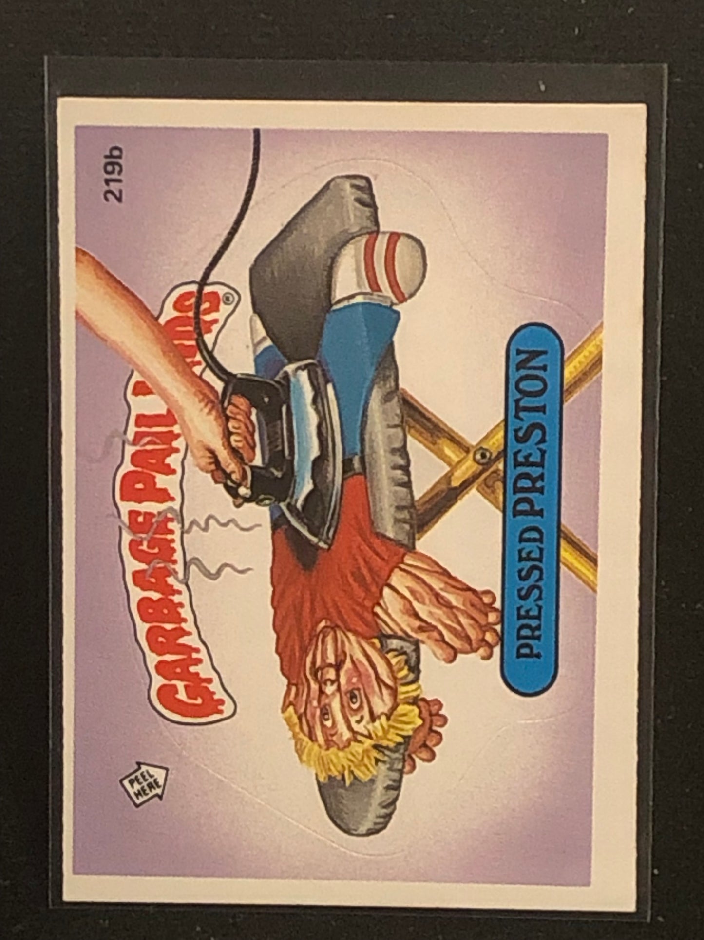 Garbage Pail Kids Original Series 6 (os6) 219b Pressed Preston