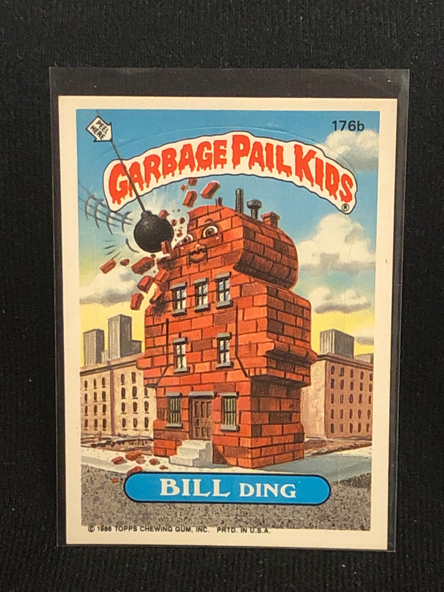 Garbage Pail Kids Original Series 5 (os5) 176b Bill Ding