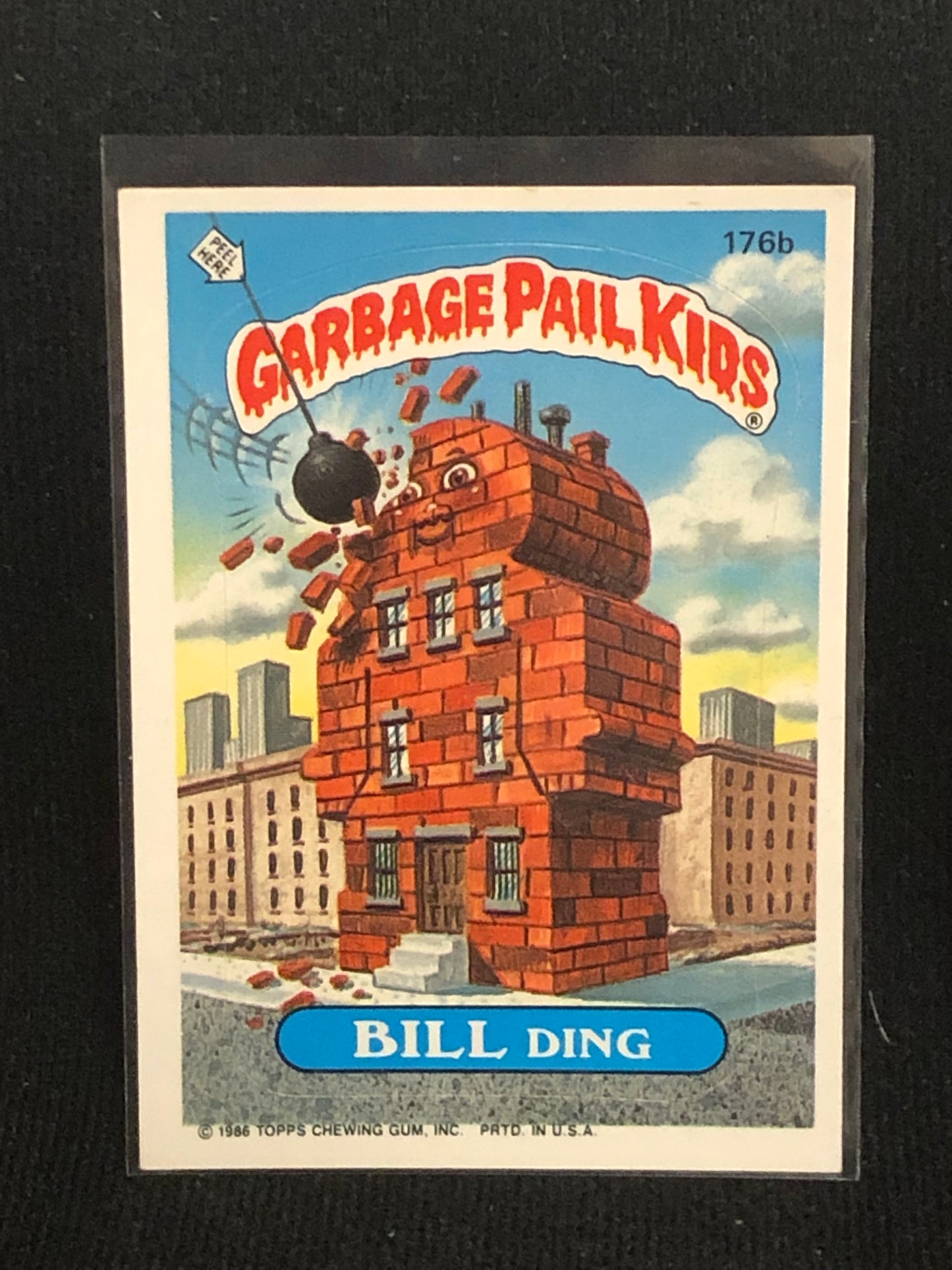 Garbage Pail Kids Original Series 5 (os5) 176b Bill Ding