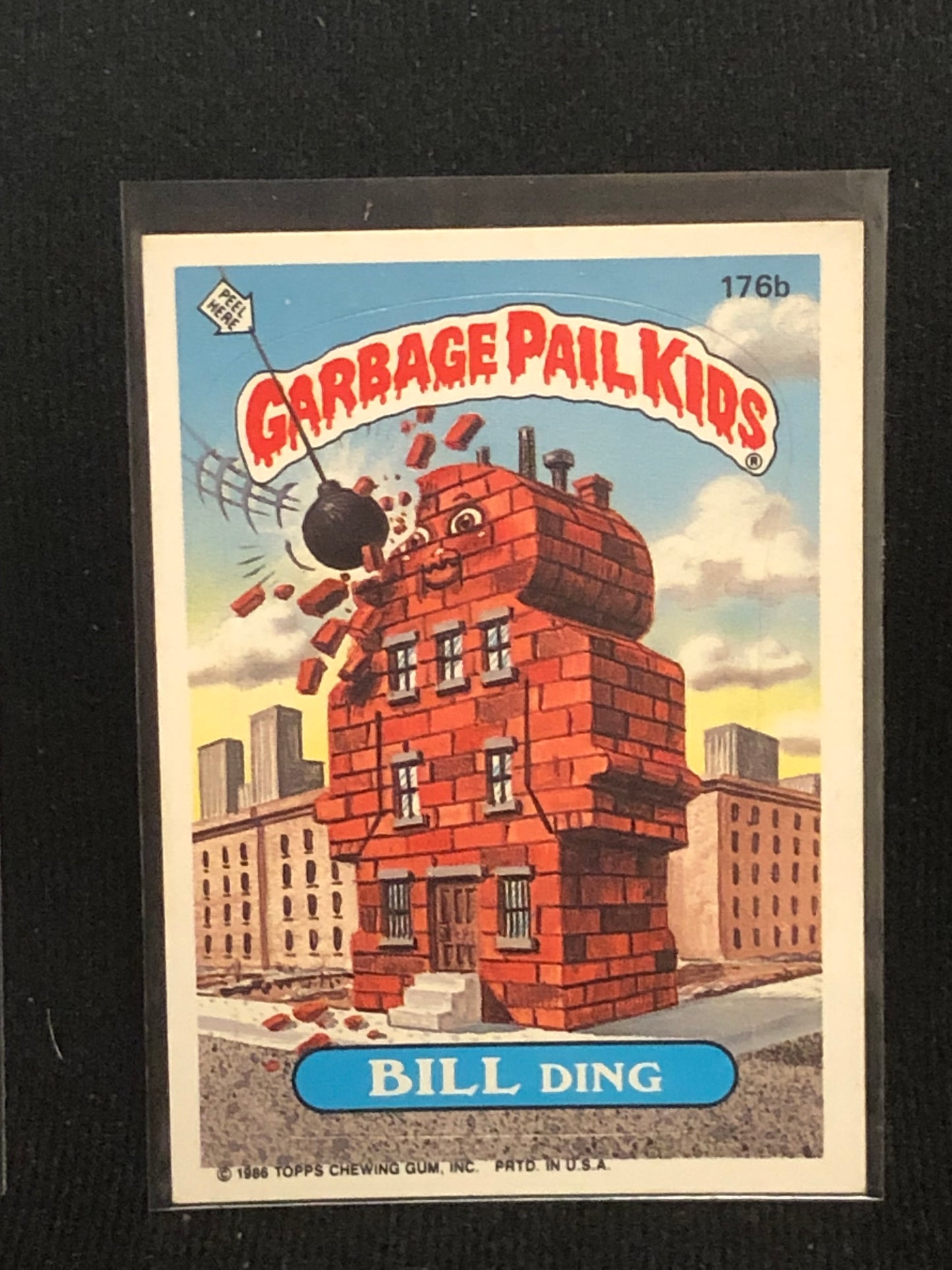 Garbage Pail Kids Original Series 5 (os5) 176b Bill Ding