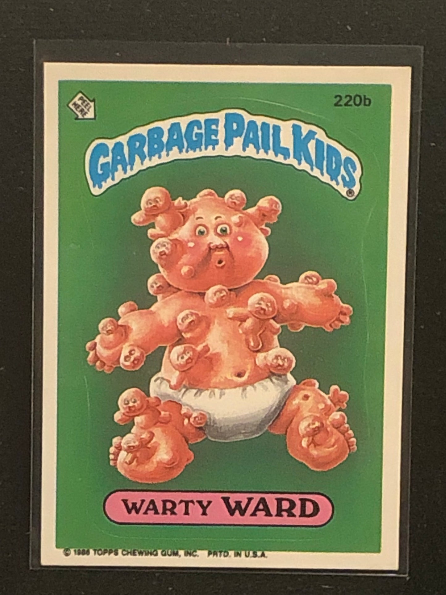 Garbage Pail Kids Original Series 6 (os6) 220b Warty Ward