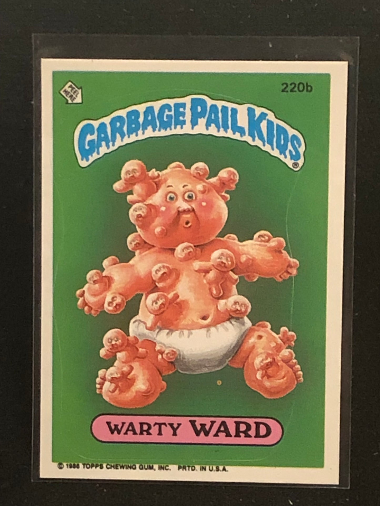 Garbage Pail Kids Original Series 6 (os6) 220b Warty Ward