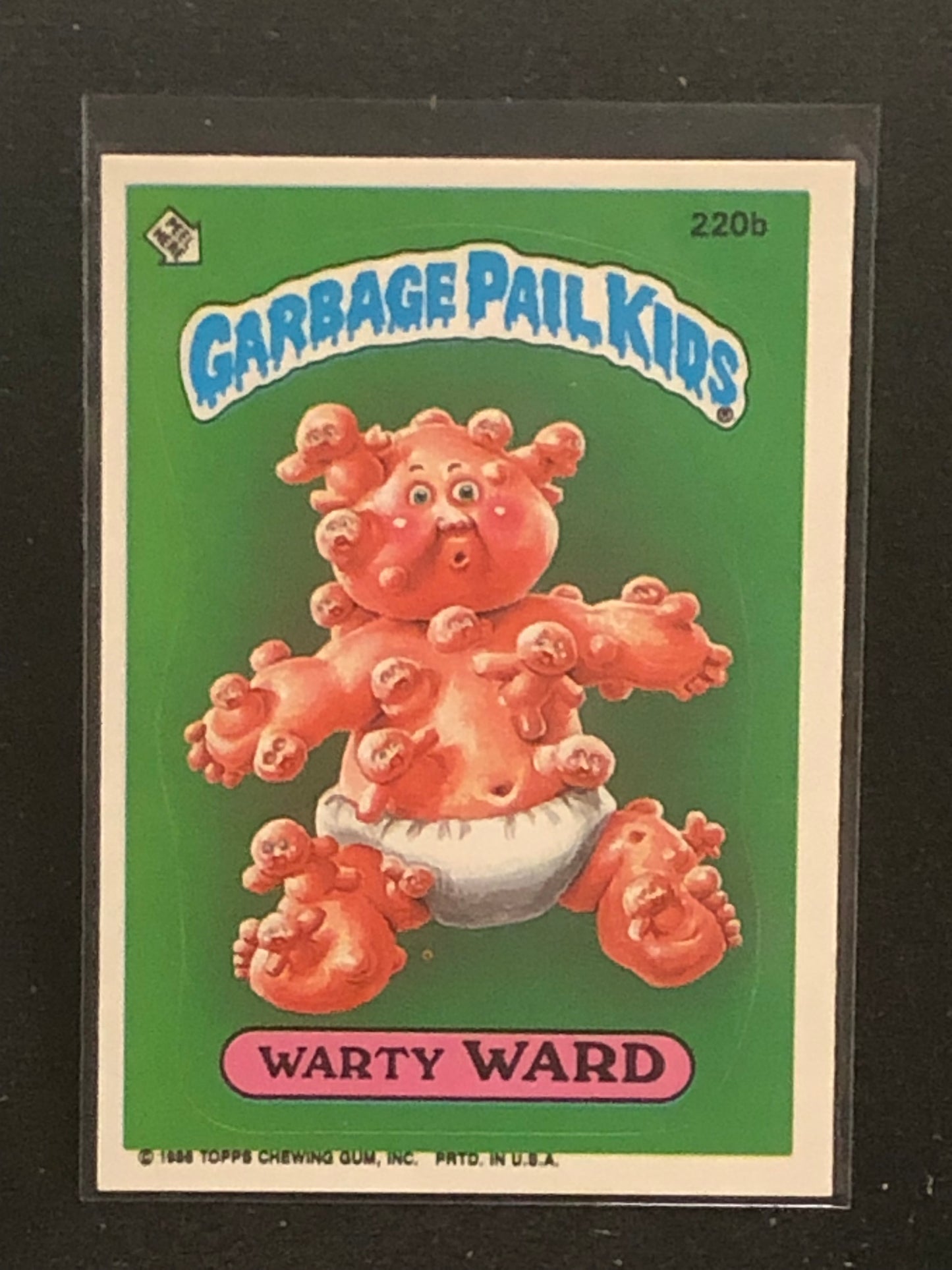 Garbage Pail Kids Original Series 6 (os6) 220b Warty Ward