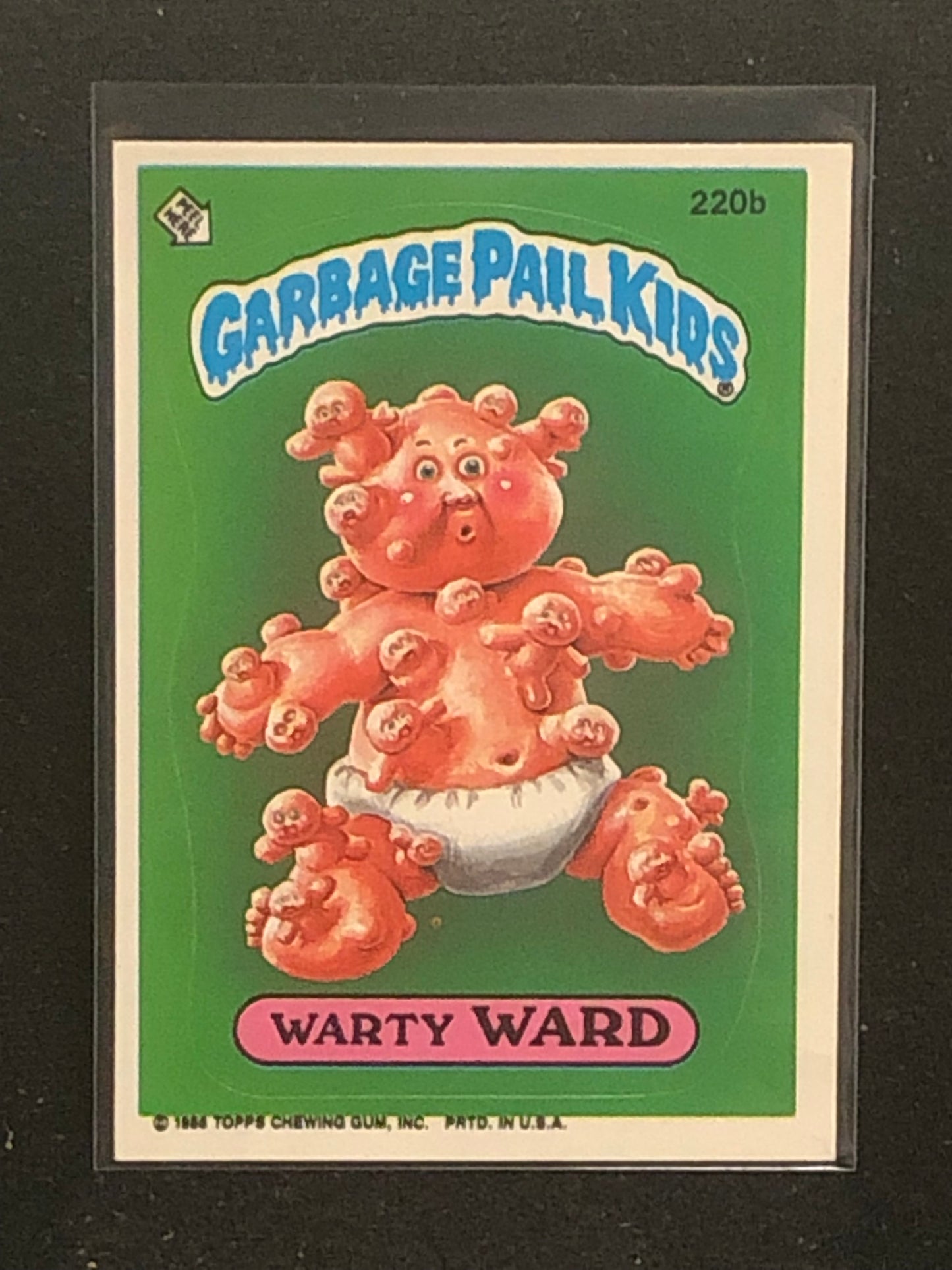 Garbage Pail Kids Original Series 6 (os6) 220b Warty Ward