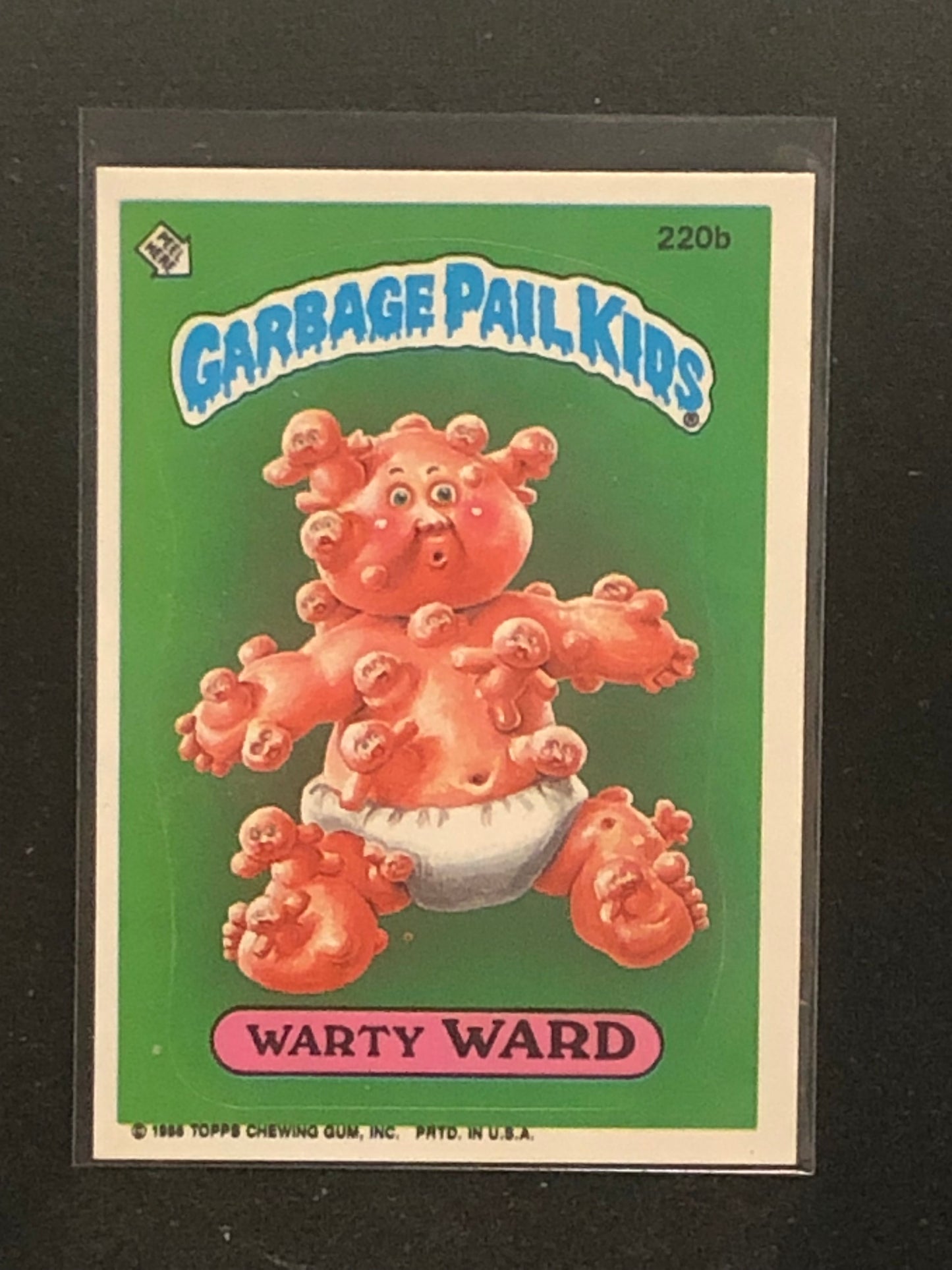 Garbage Pail Kids Original Series 6 (os6) 220b Warty Ward