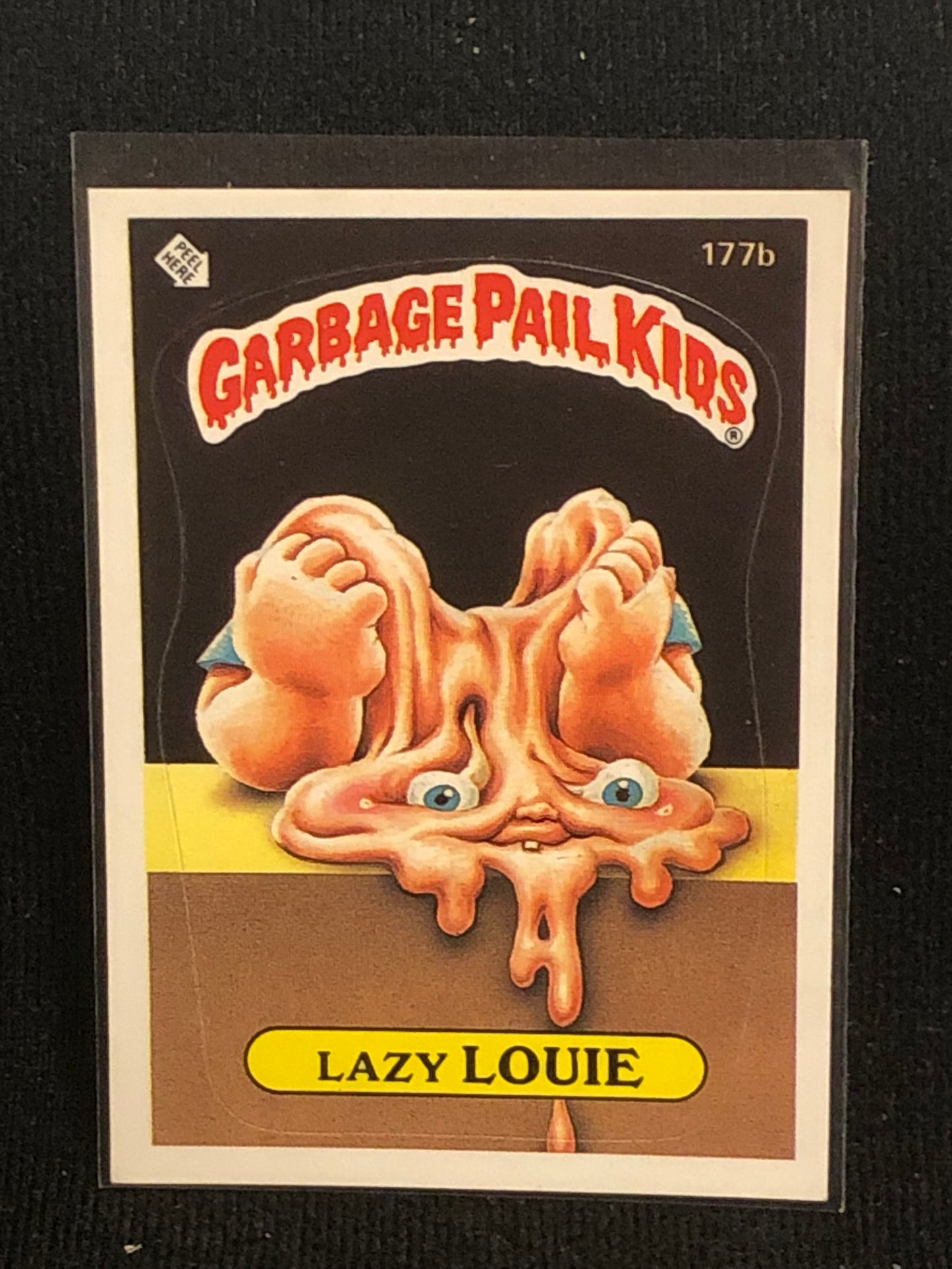 Garbage Pail Kids Original Series 5 (os5) 177b Lazy Louie