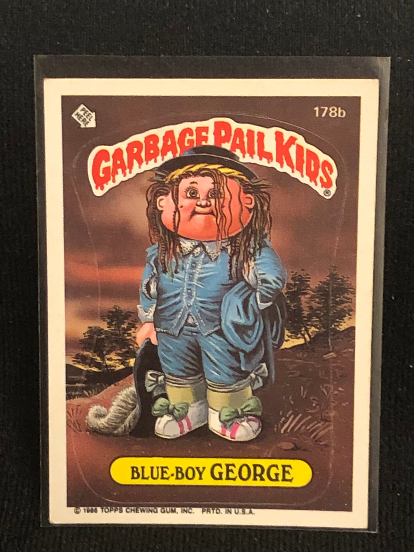 Garbage Pail Kids Original Series 5 (os5) 178b Blue Boy George