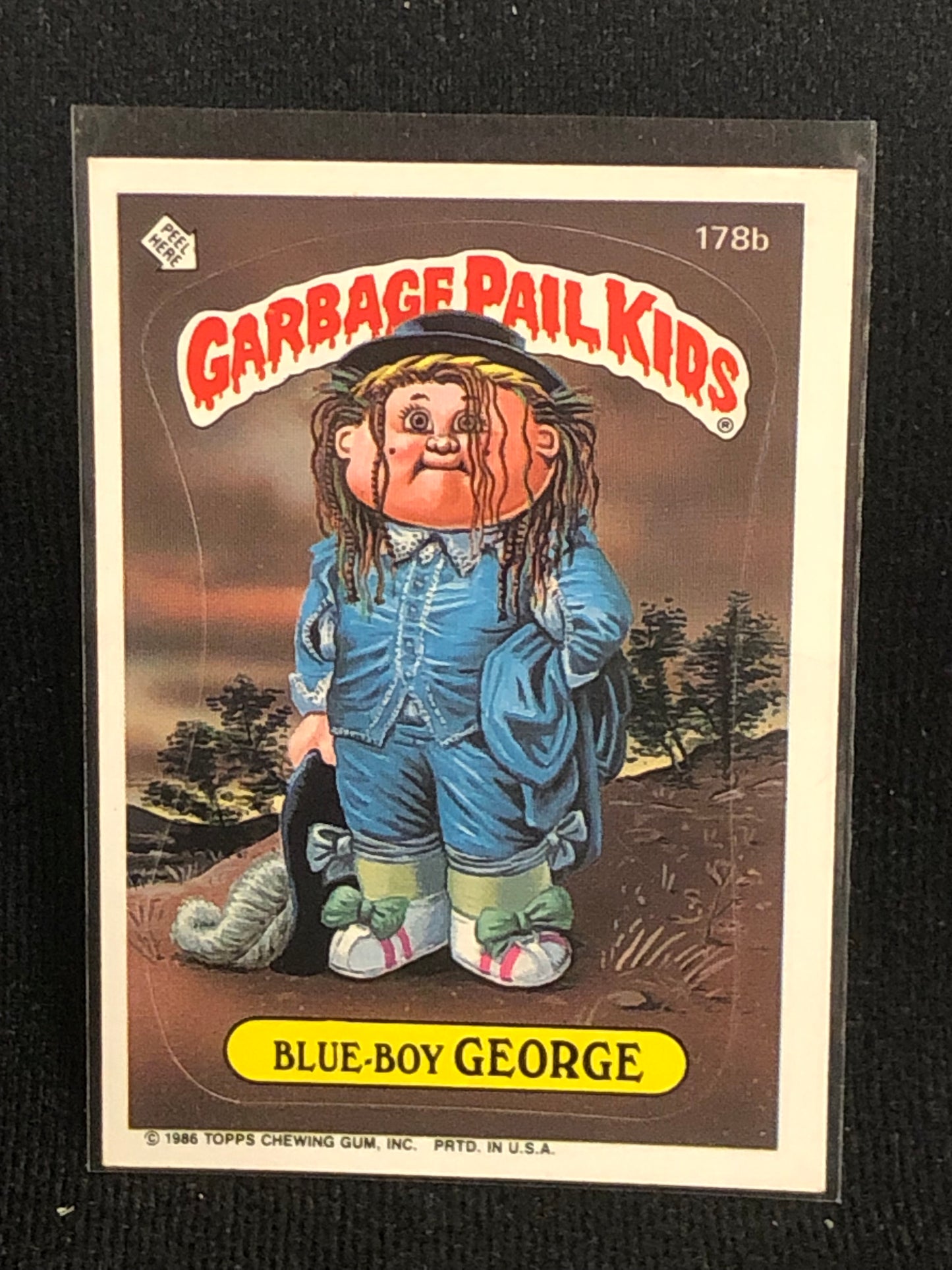 Garbage Pail Kids Original Series 5 (os5) 178b Blue Boy George