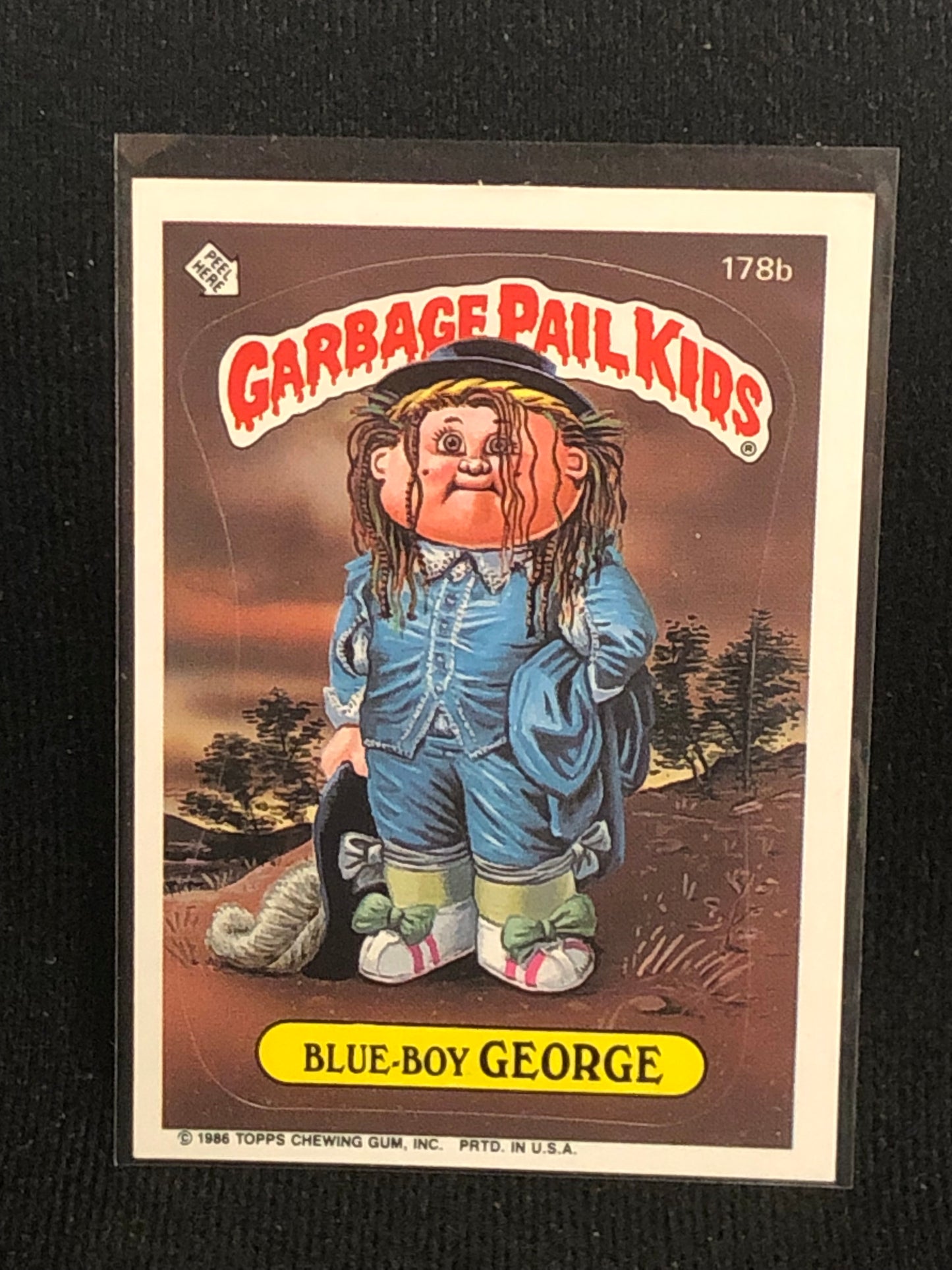 Garbage Pail Kids Original Series 5 (os5) 178b Blue Boy George