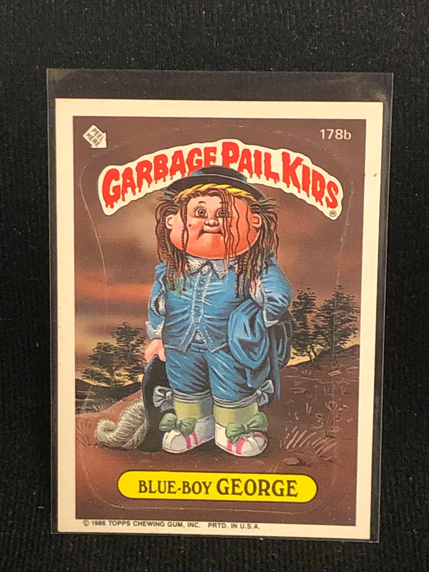 Garbage Pail Kids Original Series 5 (os5) 178b Blue Boy George