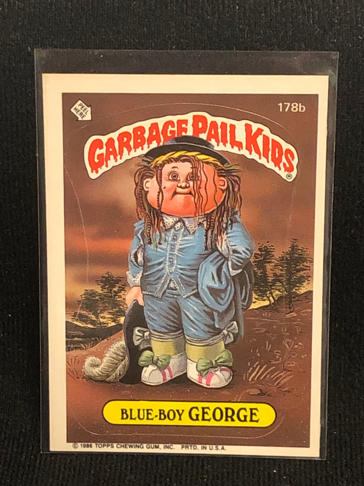 Garbage Pail Kids Original Series 5 (os5) 178b Blue Boy George