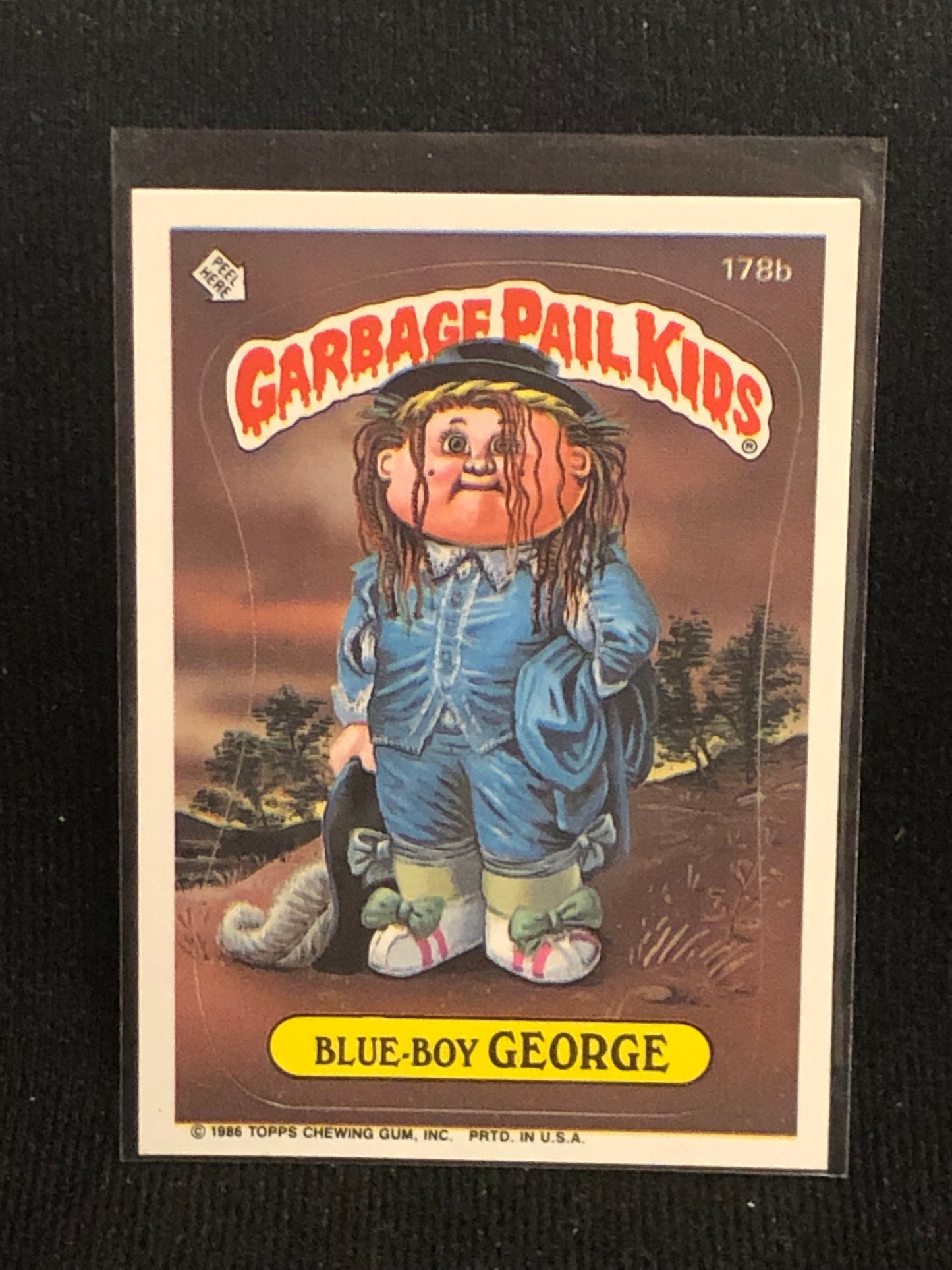 Garbage Pail Kids Original Series 5 (os5) 178b Blue Boy George