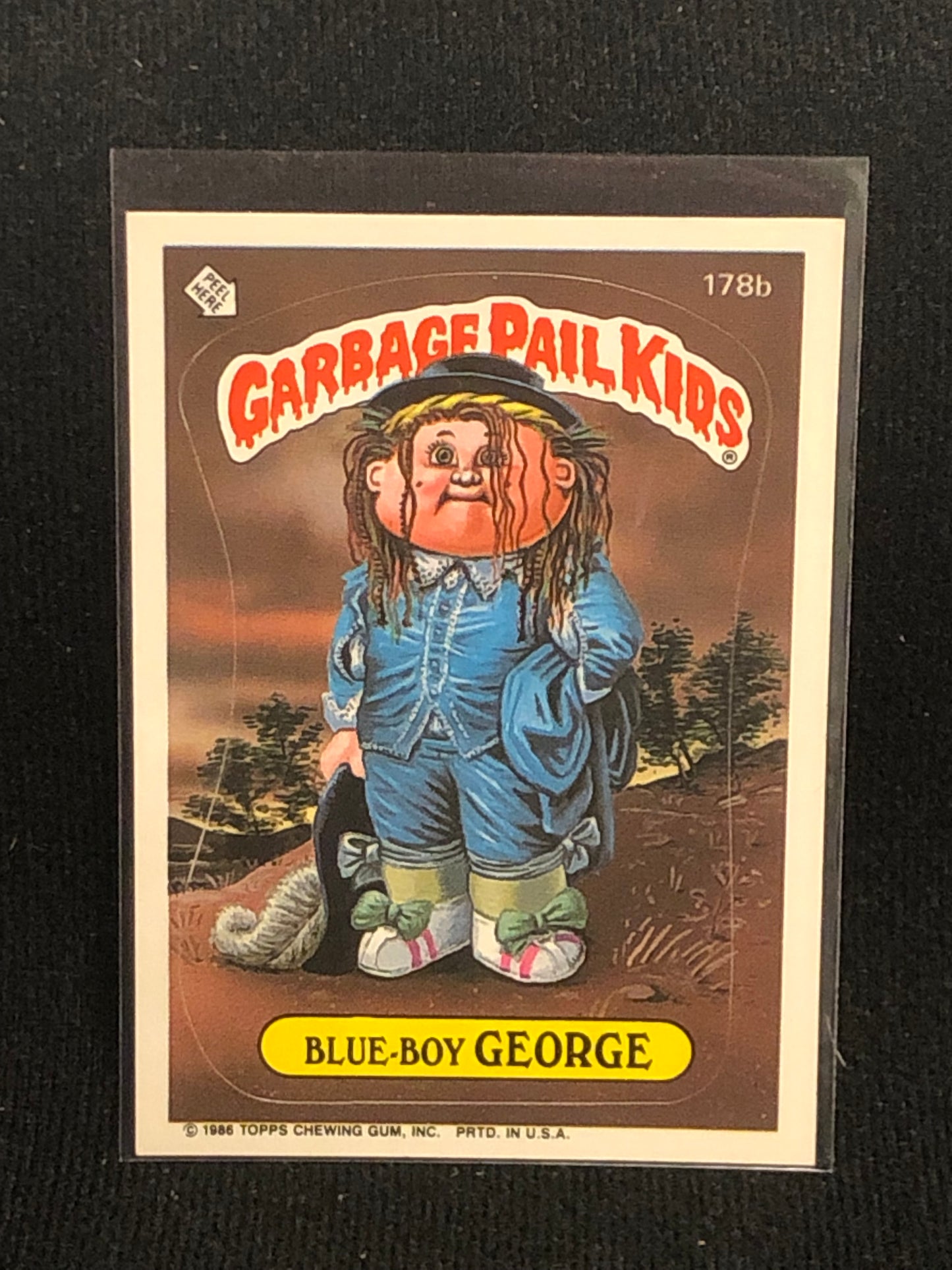 Garbage Pail Kids Original Series 5 (os5) 178b Blue Boy George