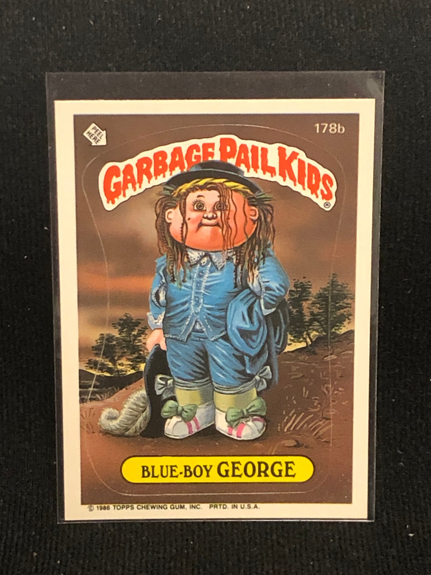 Garbage Pail Kids Original Series 5 (os5) 178b Blue Boy George