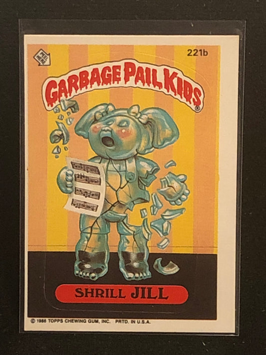 Garbage Pail Kids Original Series 6 (os6) 221b Shrill Jill