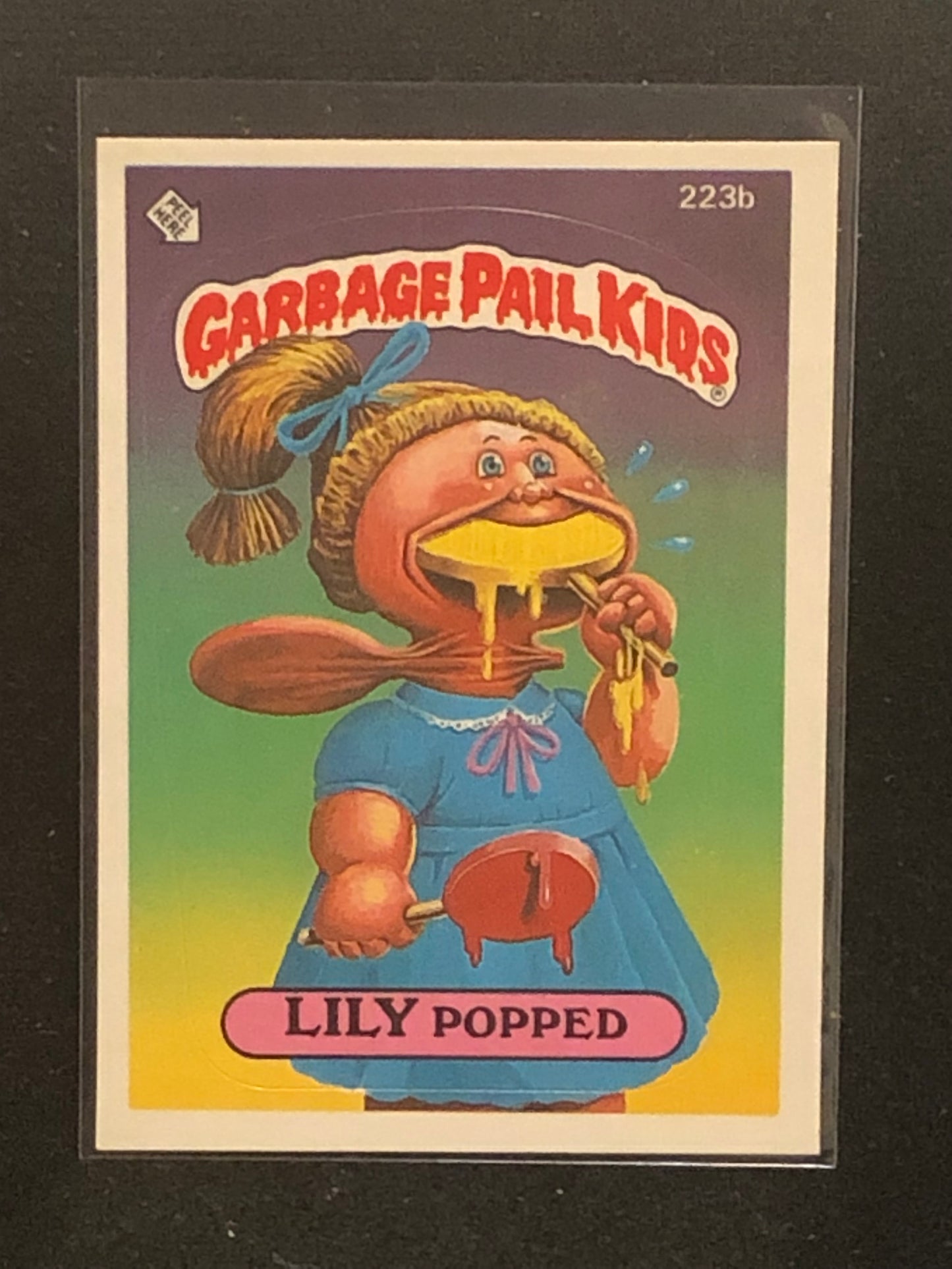 Garbage Pail Kids Original Series 6 (os6) 223b Lily Popped