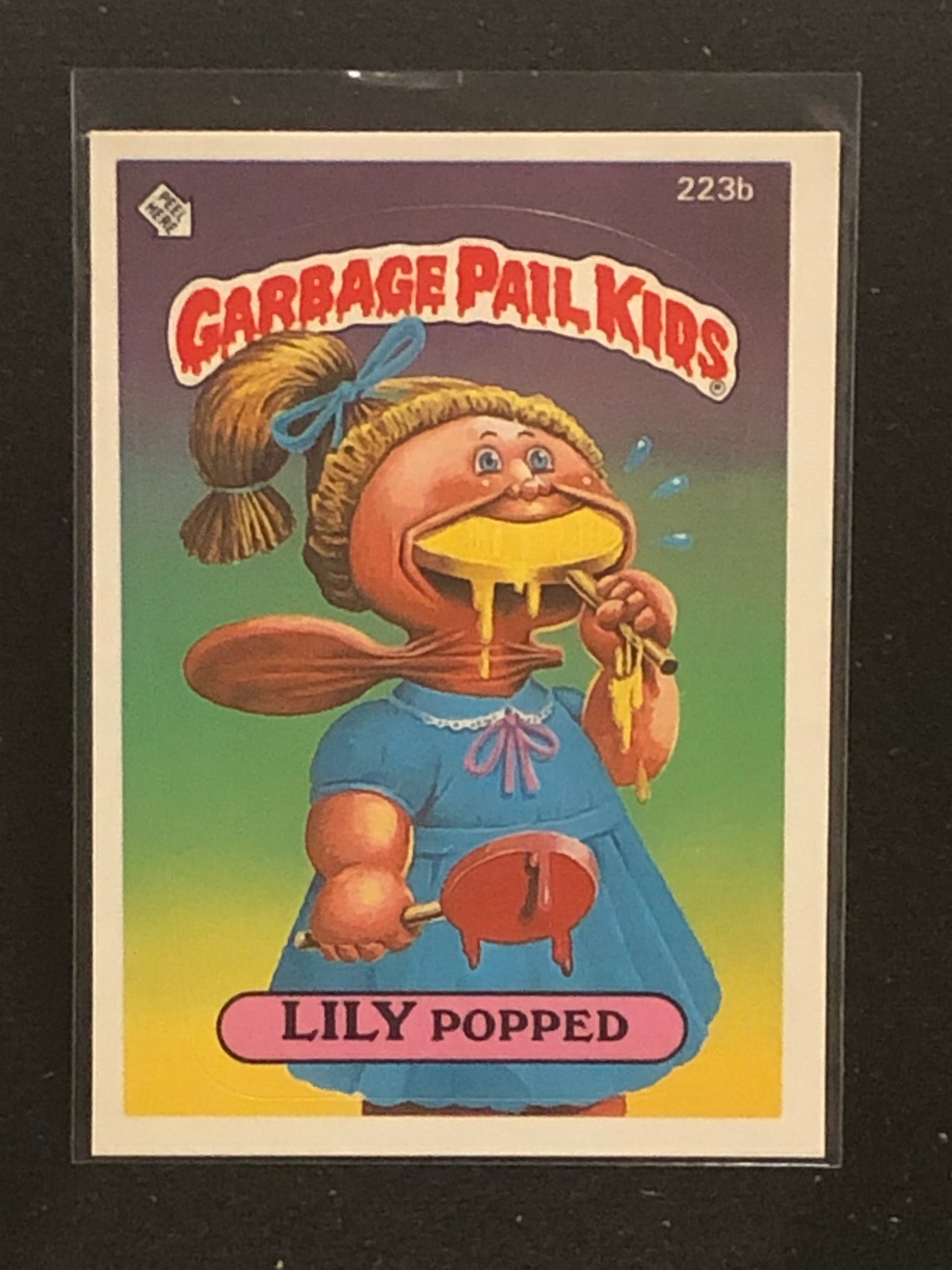 Garbage Pail Kids Original Series 6 (os6) 223b Lily Popped