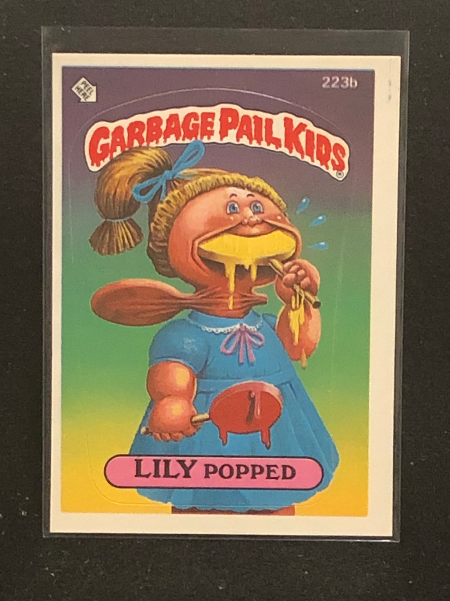 Garbage Pail Kids Original Series 6 (os6) 223b Lily Popped