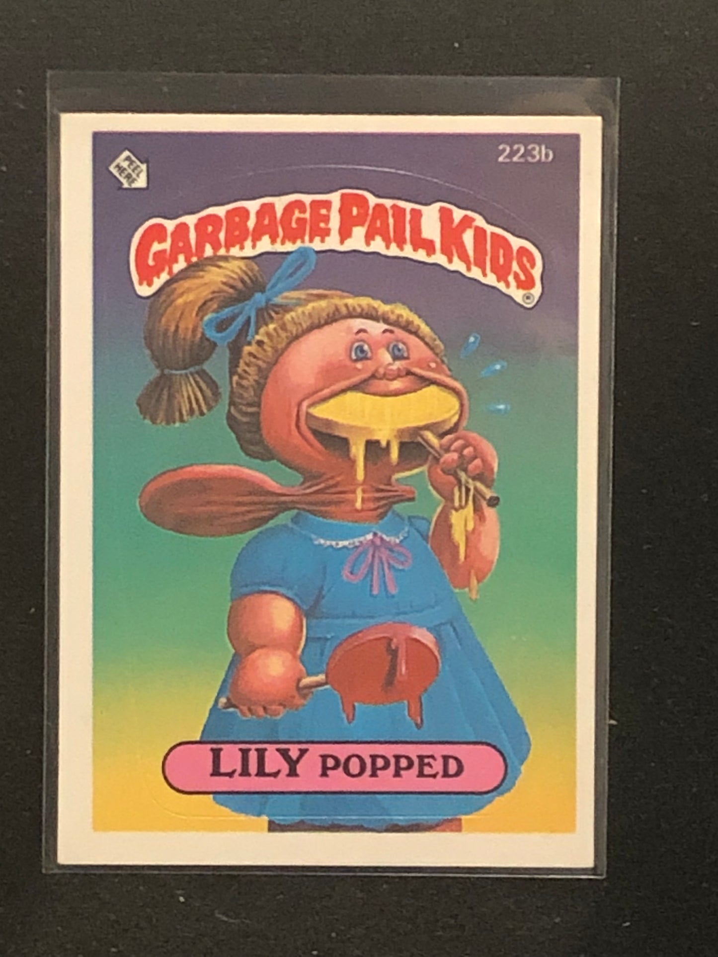 Garbage Pail Kids Original Series 6 (os6) 223b Lily Popped