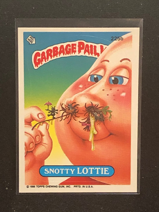 Garbage Pail Kids Original Series 6 (os6) 225b Snotty Lottie