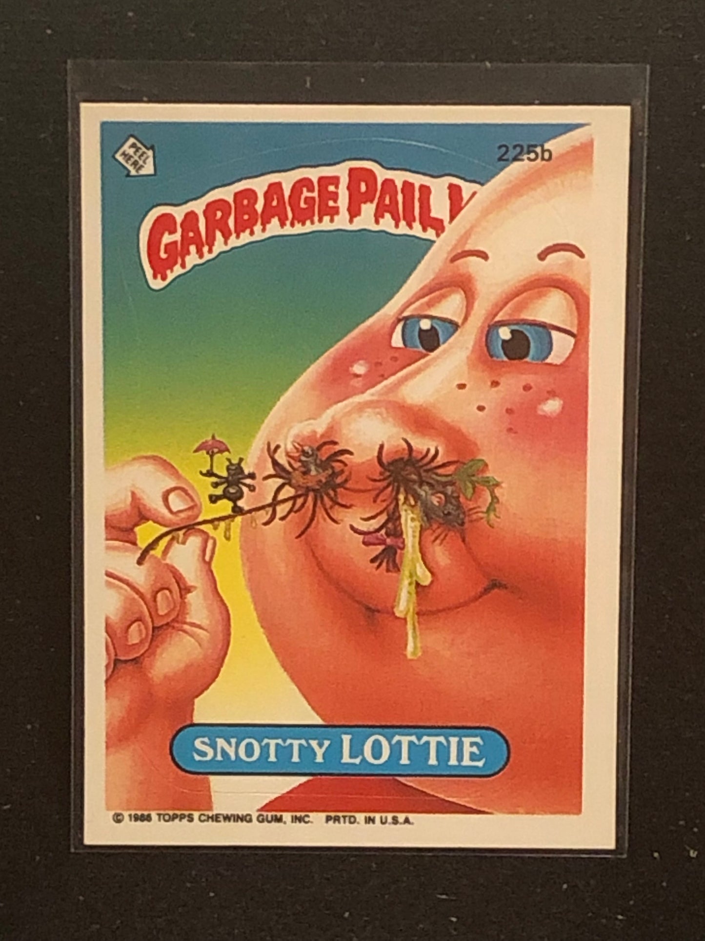 Garbage Pail Kids Original Series 6 (os6) 225b Snotty Lottie