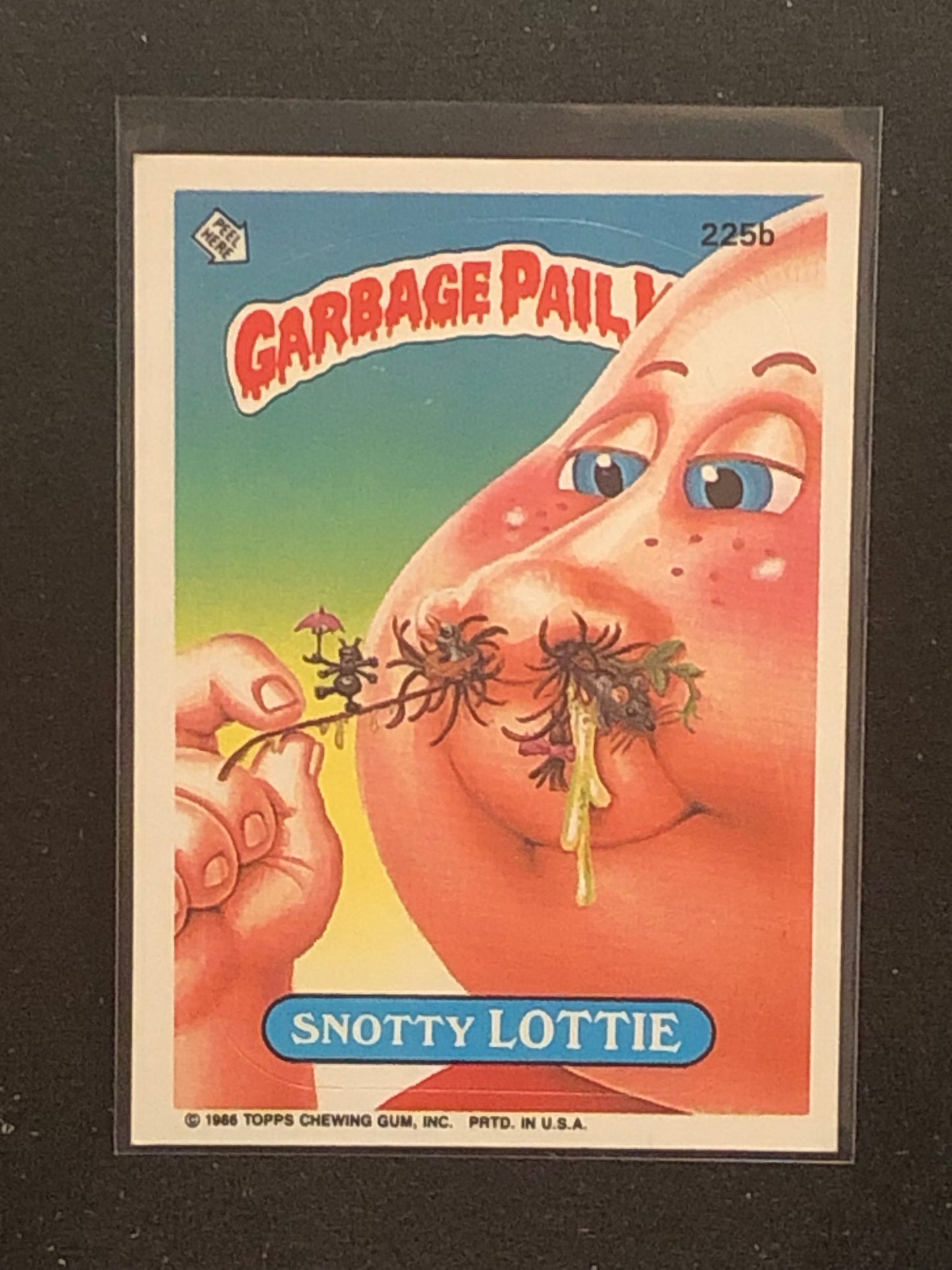 Garbage Pail Kids Original Series 6 (os6) 225b Snotty Lottie