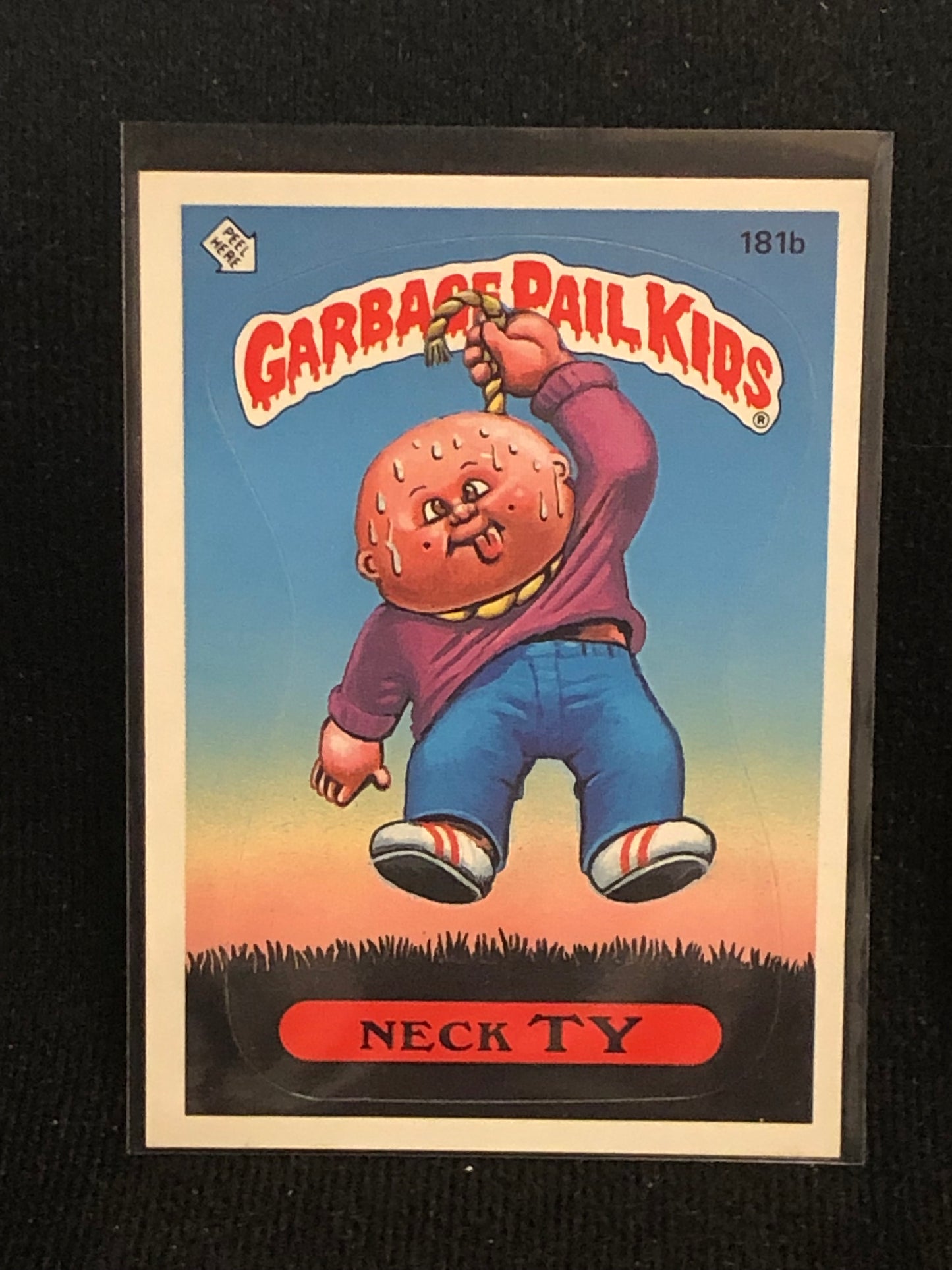 Garbage Pail Kids Original Series 5 (os5) 181b Neck Ty