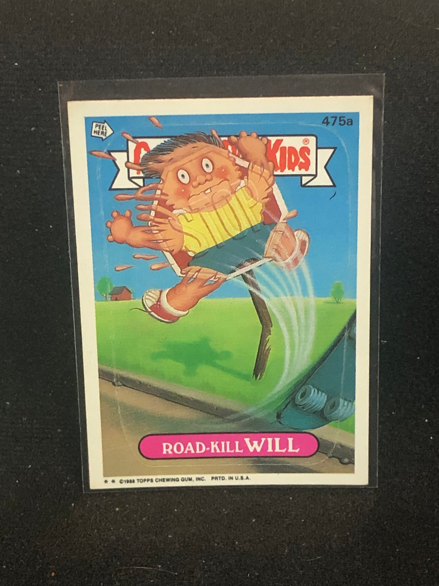 Garbage Pail Kids Original Series 12 (os12) 475a Road Kill Will