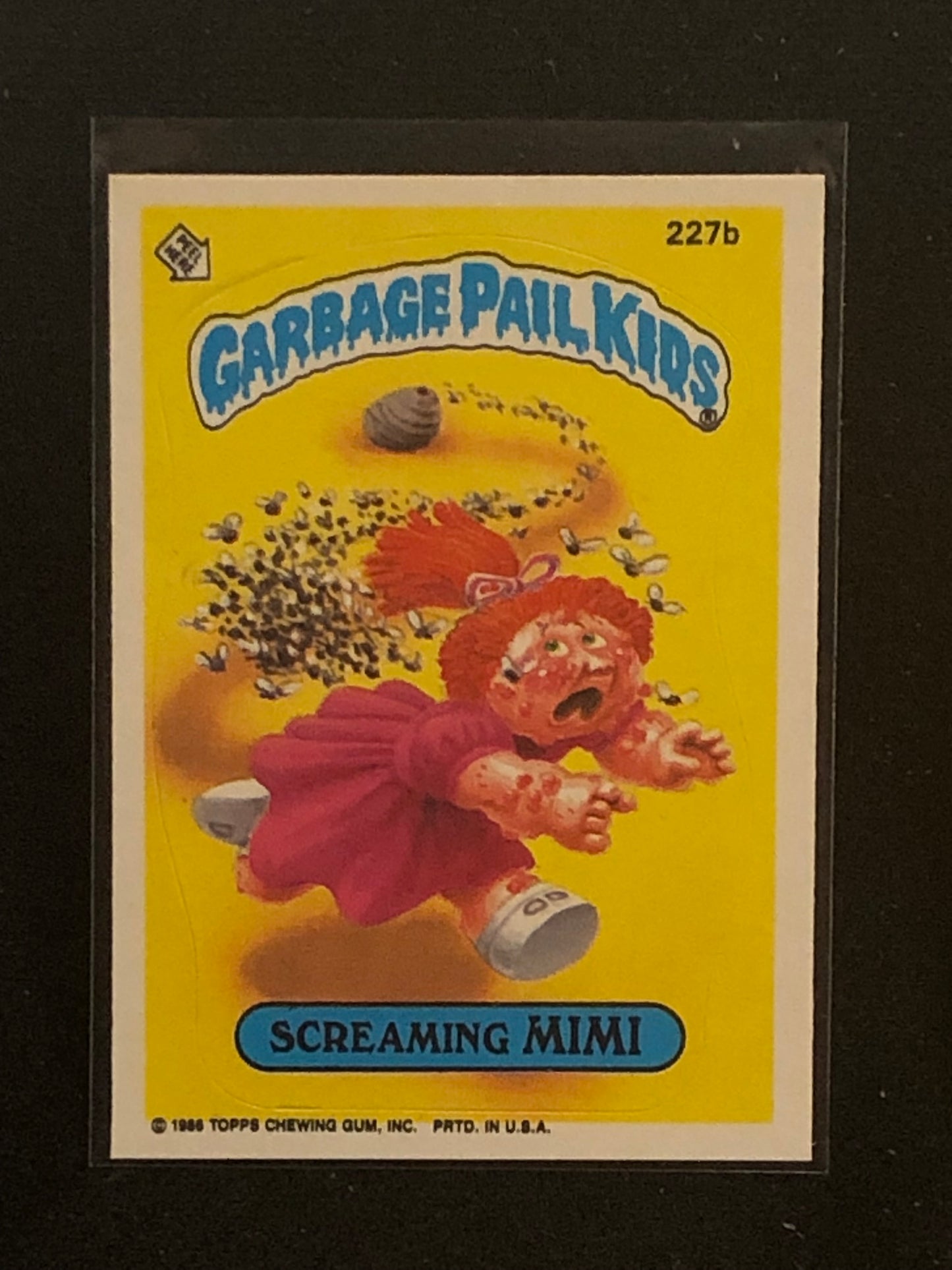 Garbage Pail Kids Original Series 6 (os6) 227b Screaming Mimi