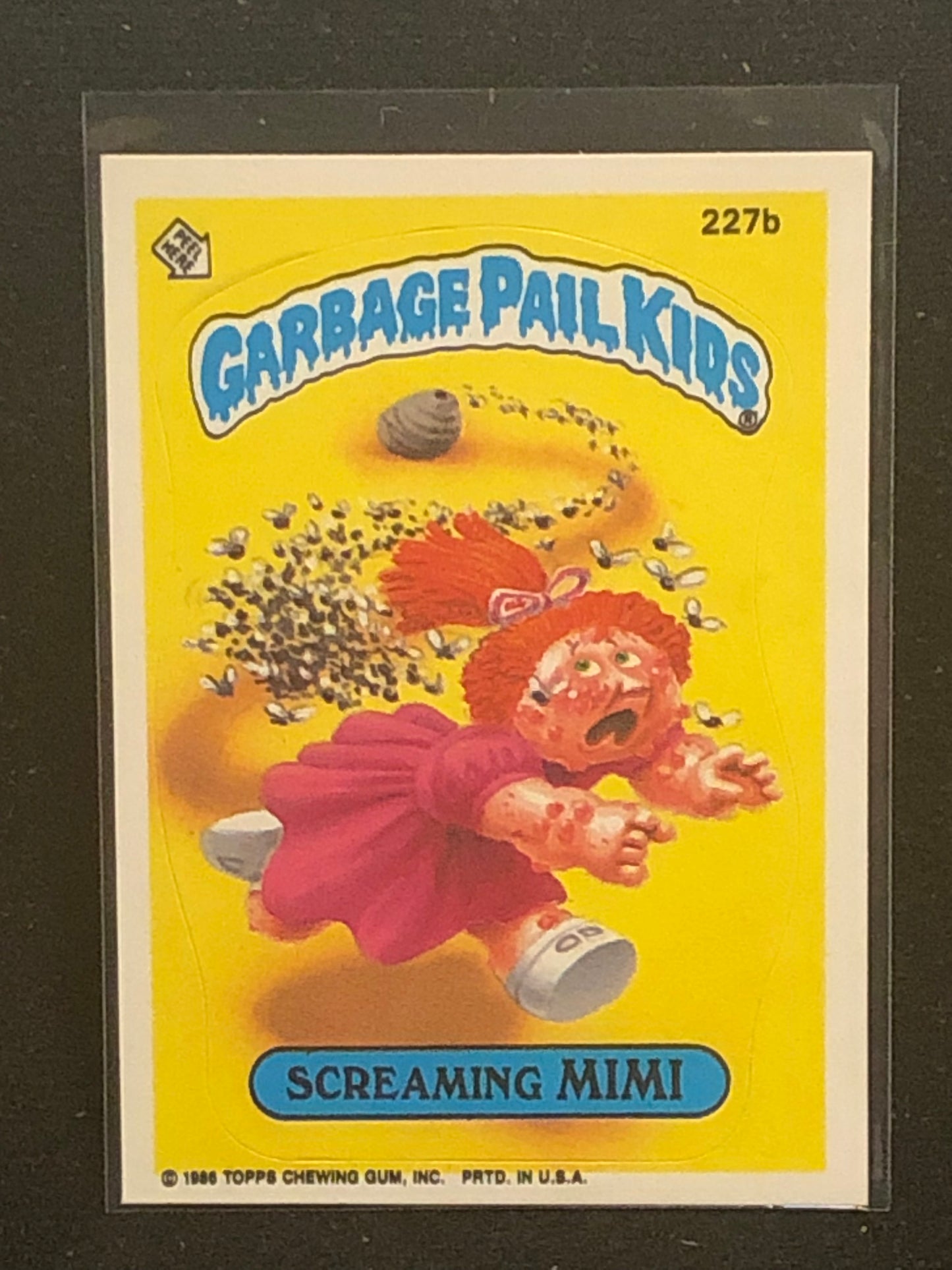 Garbage Pail Kids Original Series 6 (os6) 227b Screaming Mimi