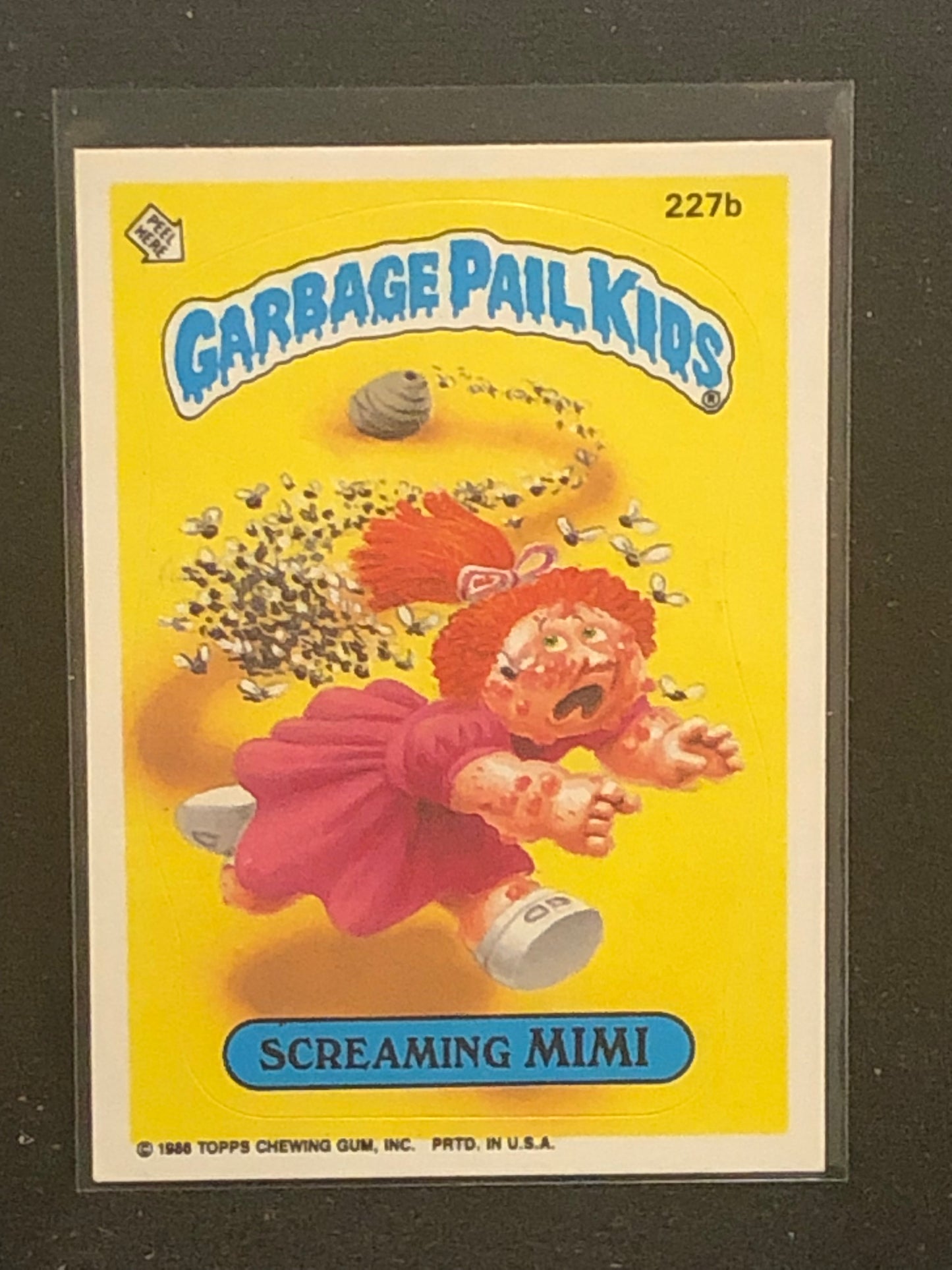 Garbage Pail Kids Original Series 6 (os6) 227b Screaming Mimi