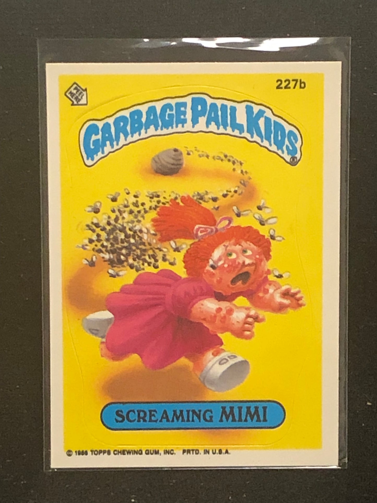 Garbage Pail Kids Original Series 6 (os6) 227b Screaming Mimi