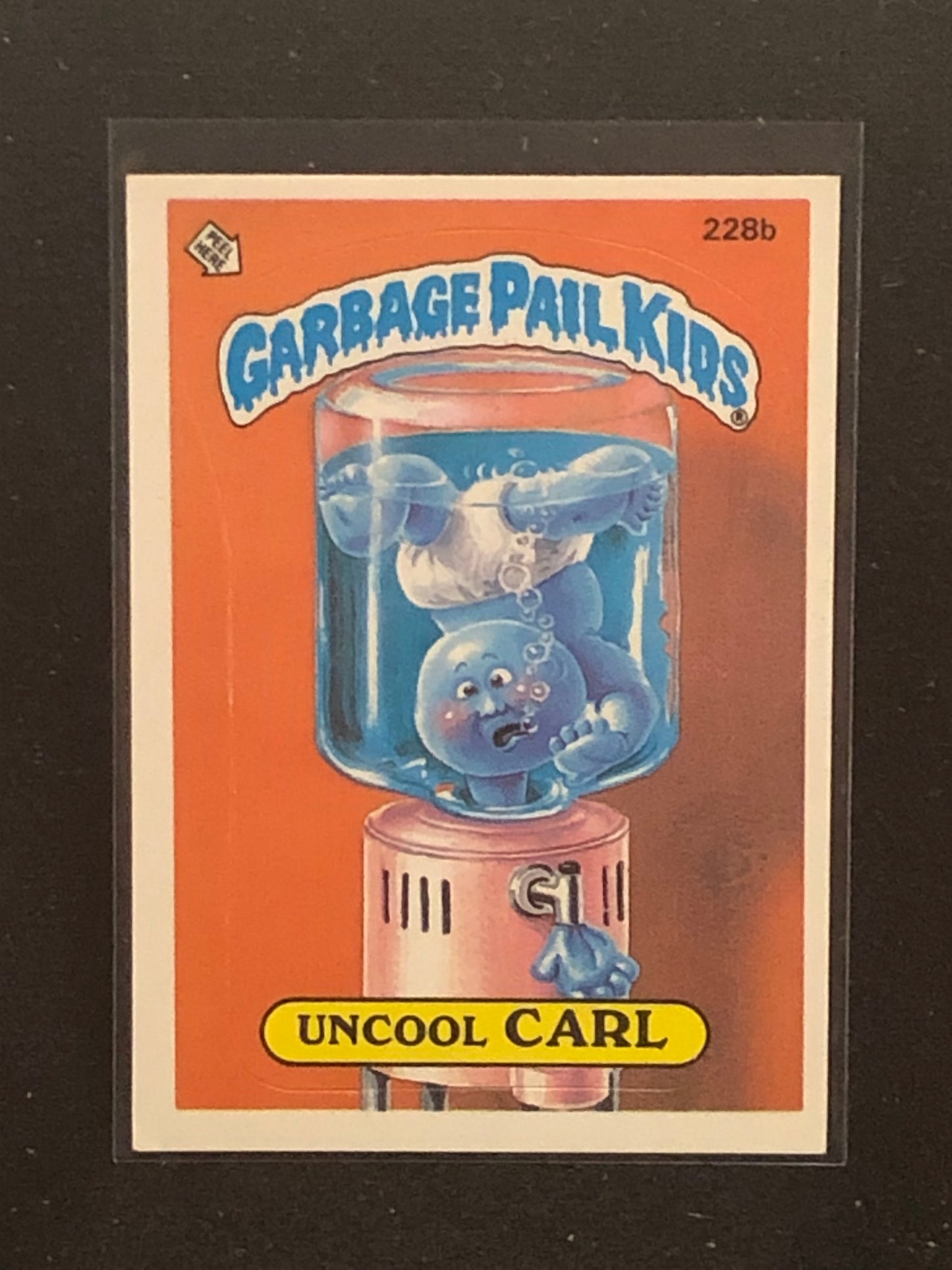 Garbage Pail Kids Original Series 6 (os6) 228b Uncool Carl